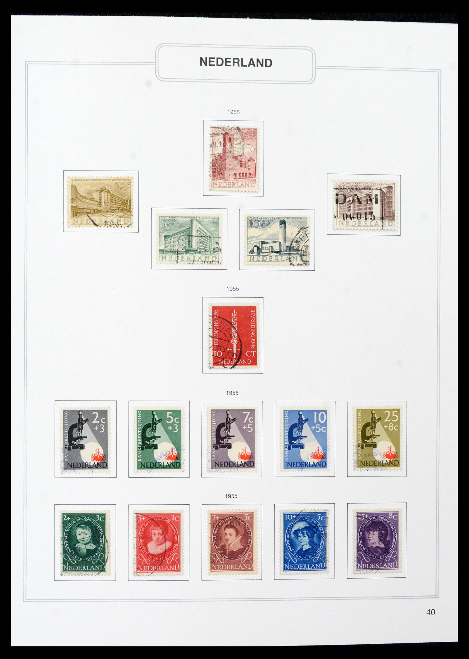 39261 0040 - Stamp collection 39261 Netherlands 1852-2015.