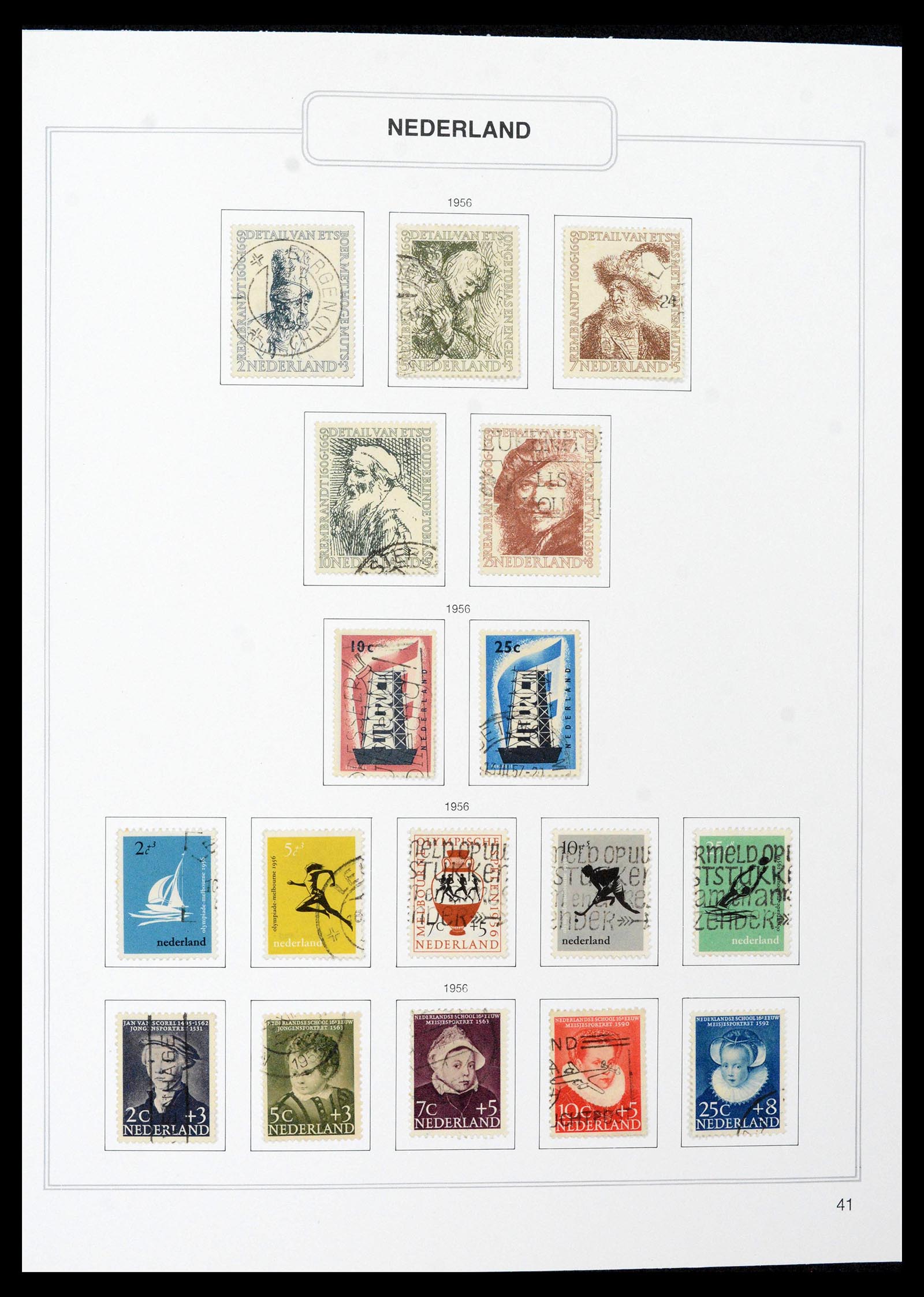 39261 0041 - Stamp collection 39261 Netherlands 1852-2015.