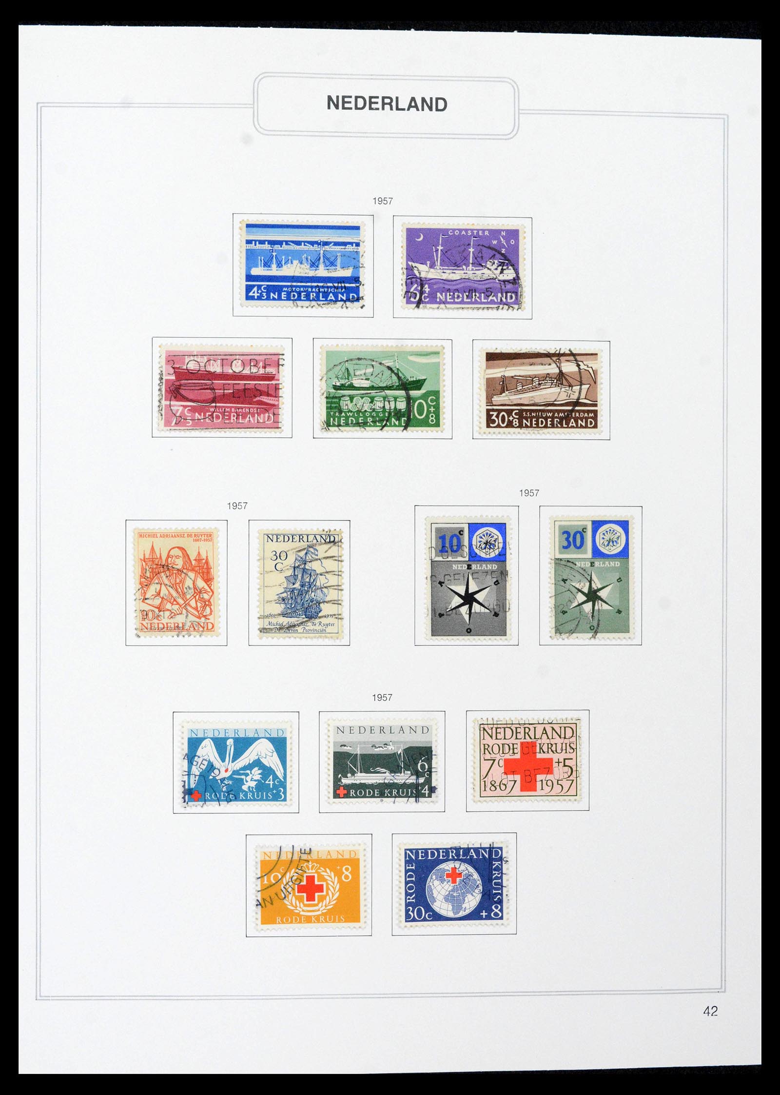 39261 0042 - Stamp collection 39261 Netherlands 1852-2015.