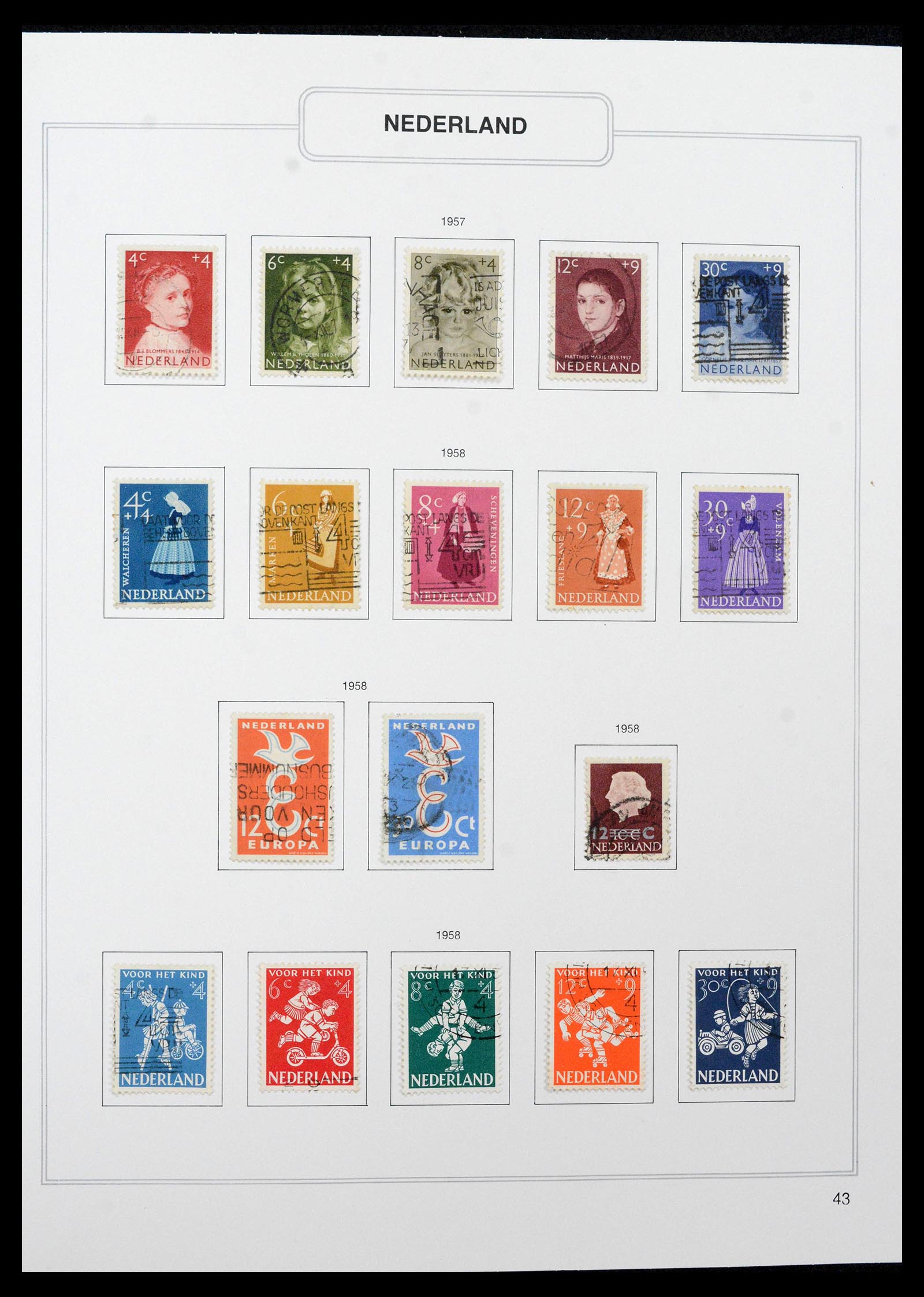 39261 0043 - Postzegelverzameling 39261 Nederland 1852-2015.