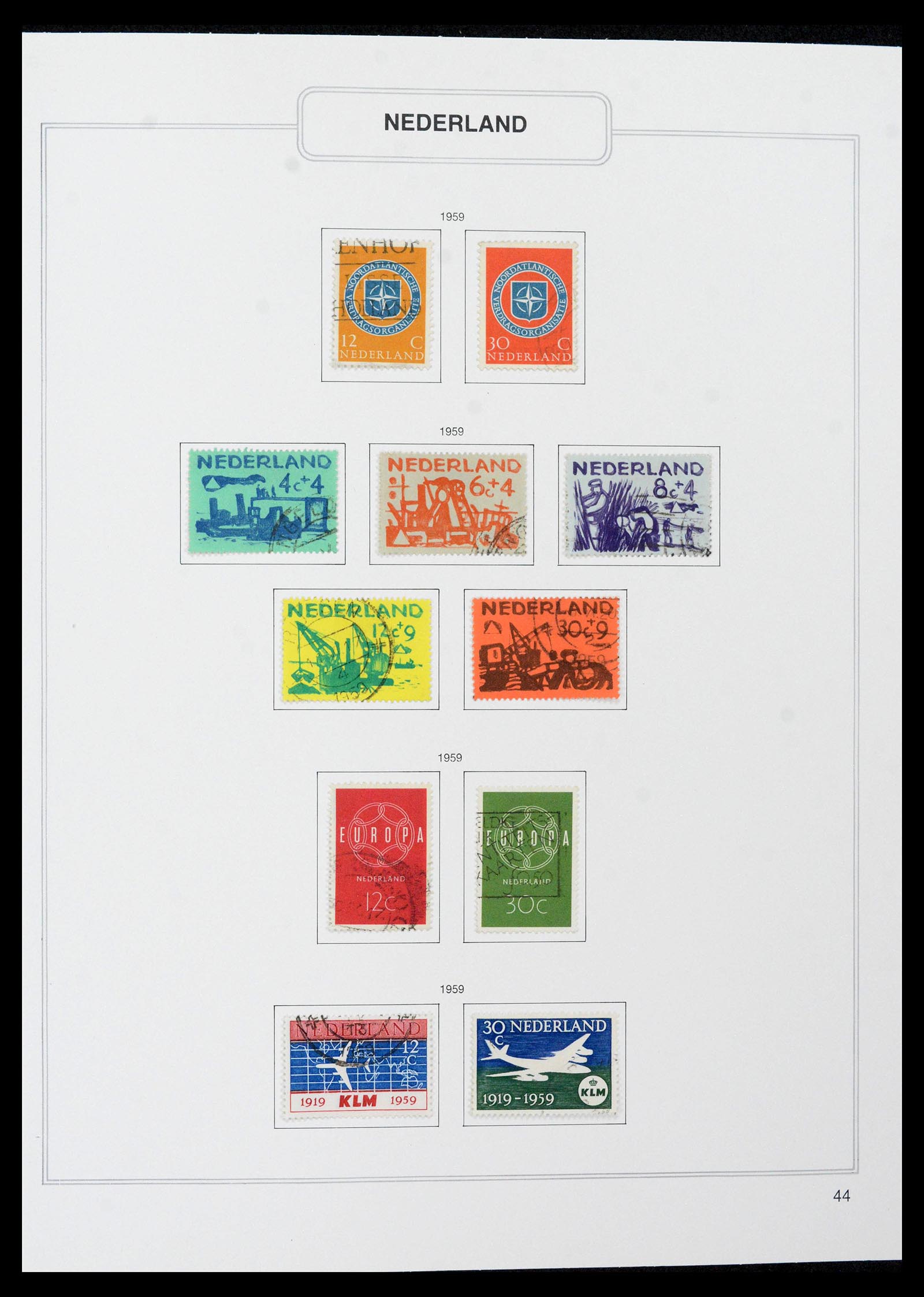 39261 0044 - Postzegelverzameling 39261 Nederland 1852-2015.