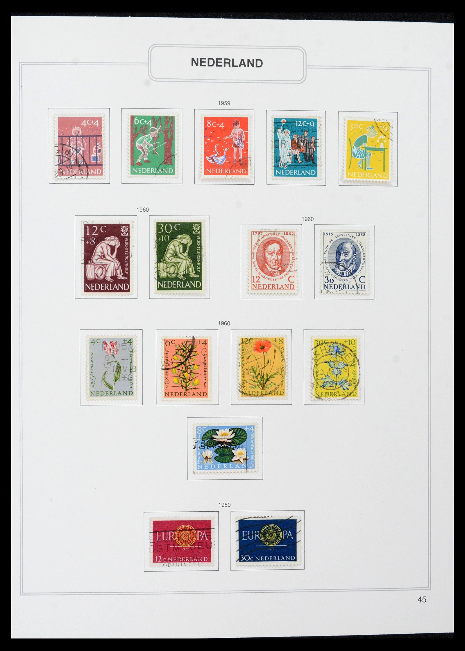 39261 0045 - Postzegelverzameling 39261 Nederland 1852-2015.