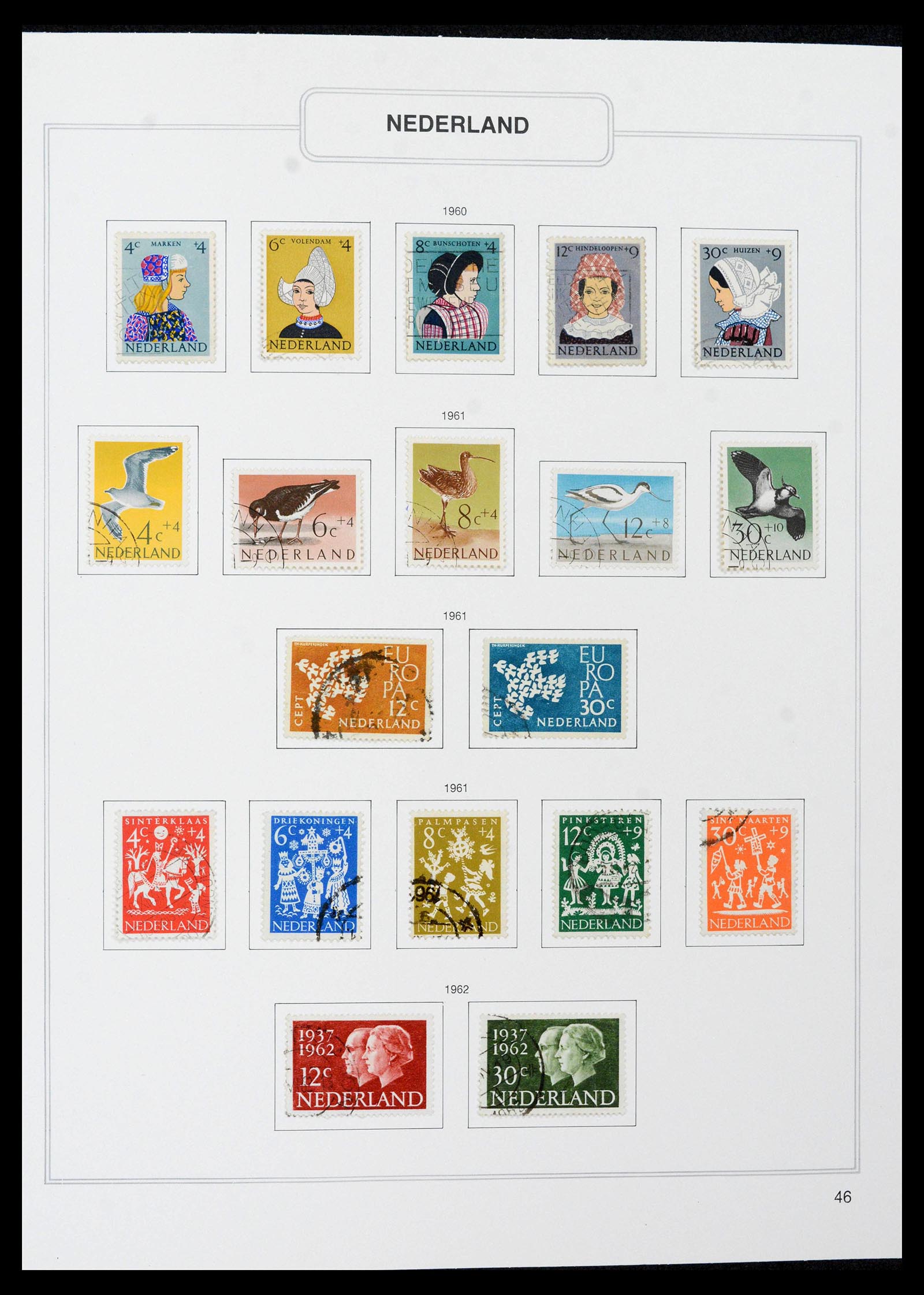 39261 0046 - Postzegelverzameling 39261 Nederland 1852-2015.