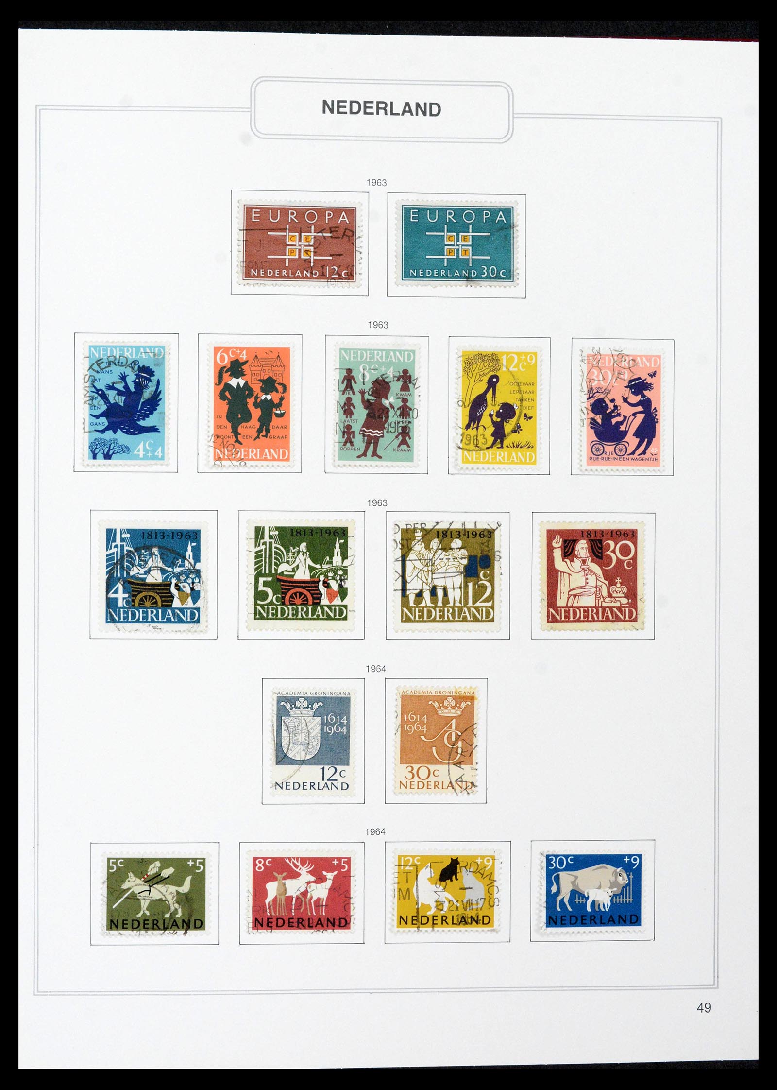 39261 0049 - Stamp collection 39261 Netherlands 1852-2015.
