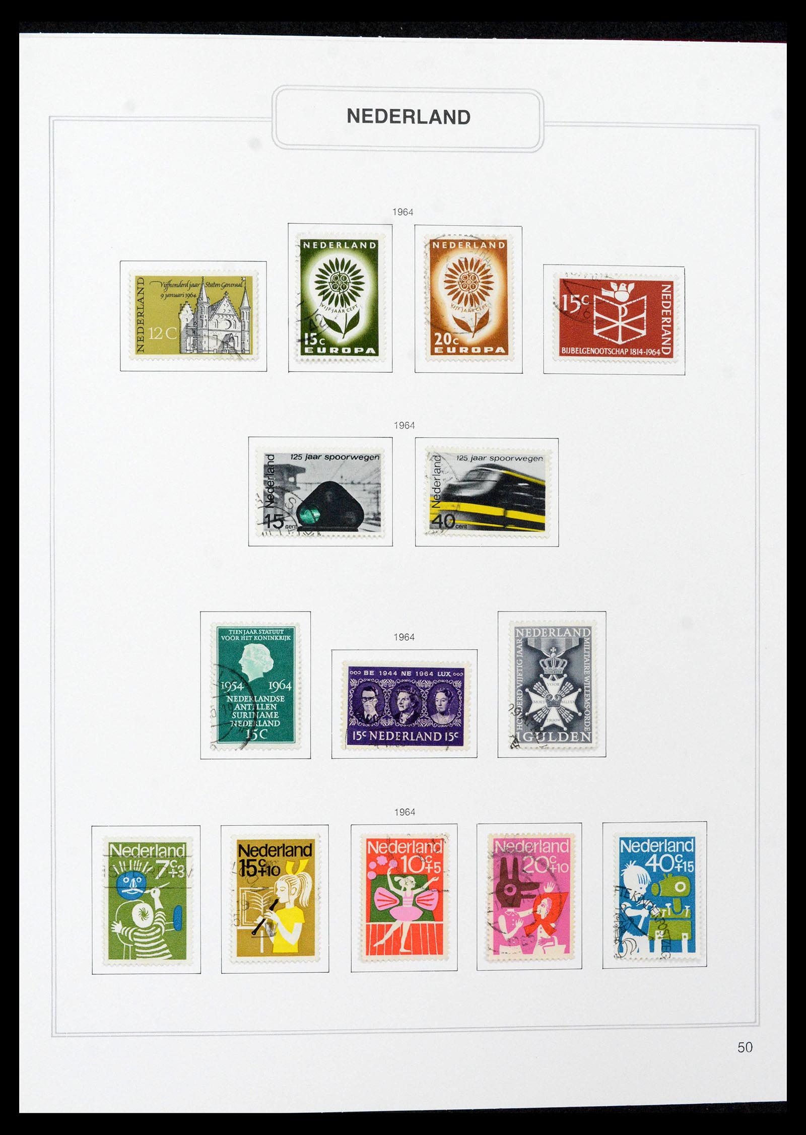 39261 0050 - Stamp collection 39261 Netherlands 1852-2015.