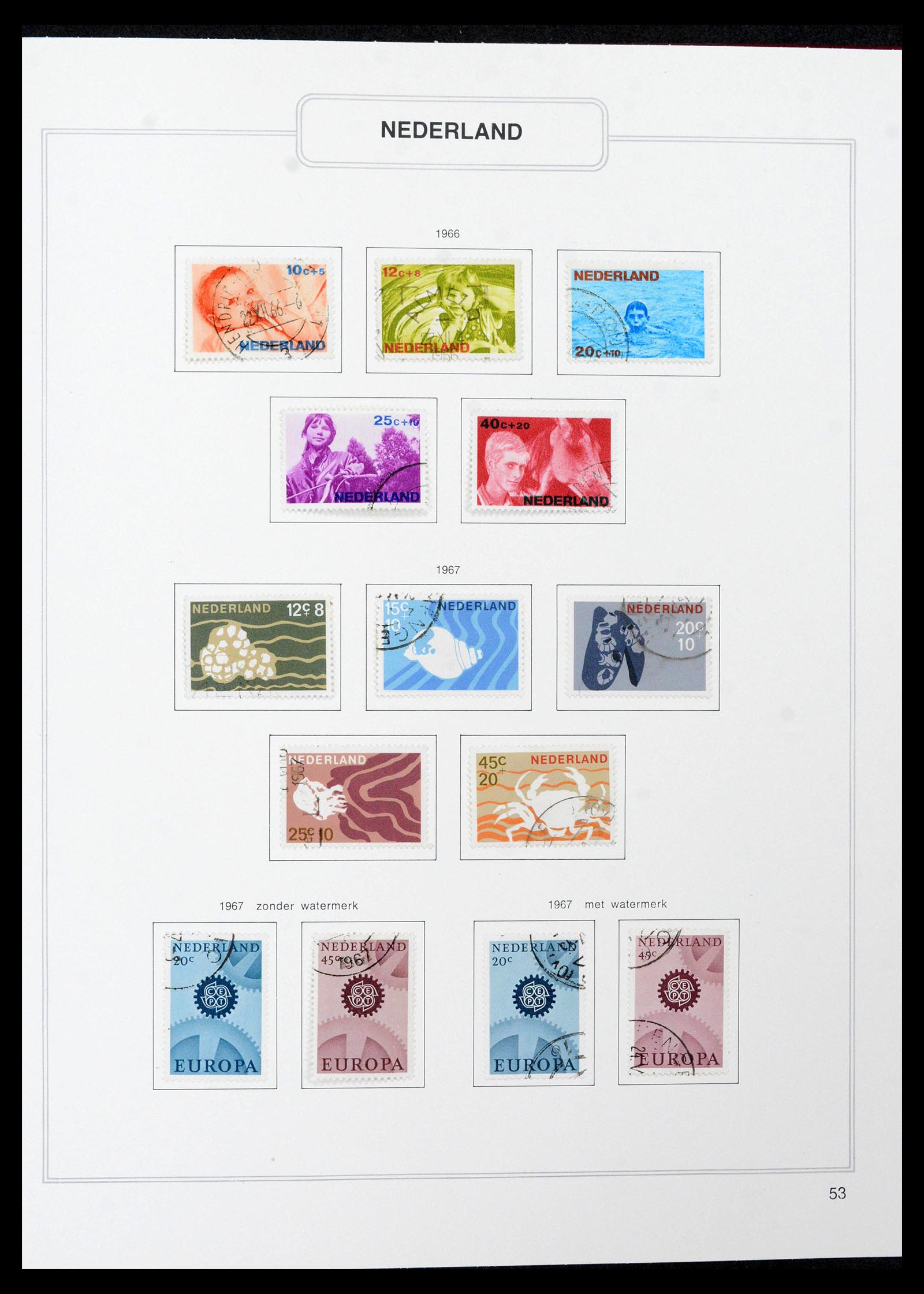 39261 0053 - Postzegelverzameling 39261 Nederland 1852-2015.