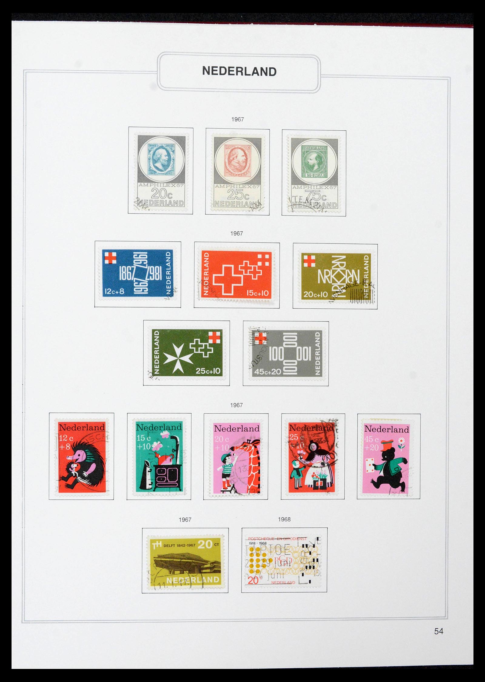39261 0054 - Stamp collection 39261 Netherlands 1852-2015.