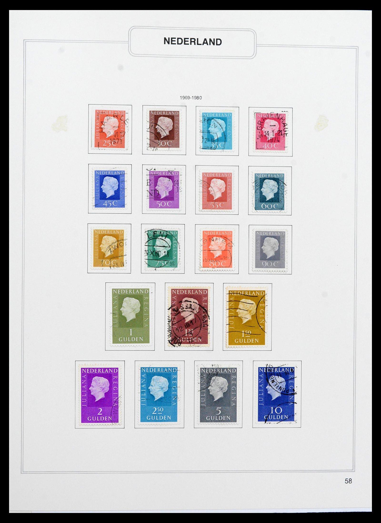 39261 0058 - Postzegelverzameling 39261 Nederland 1852-2015.