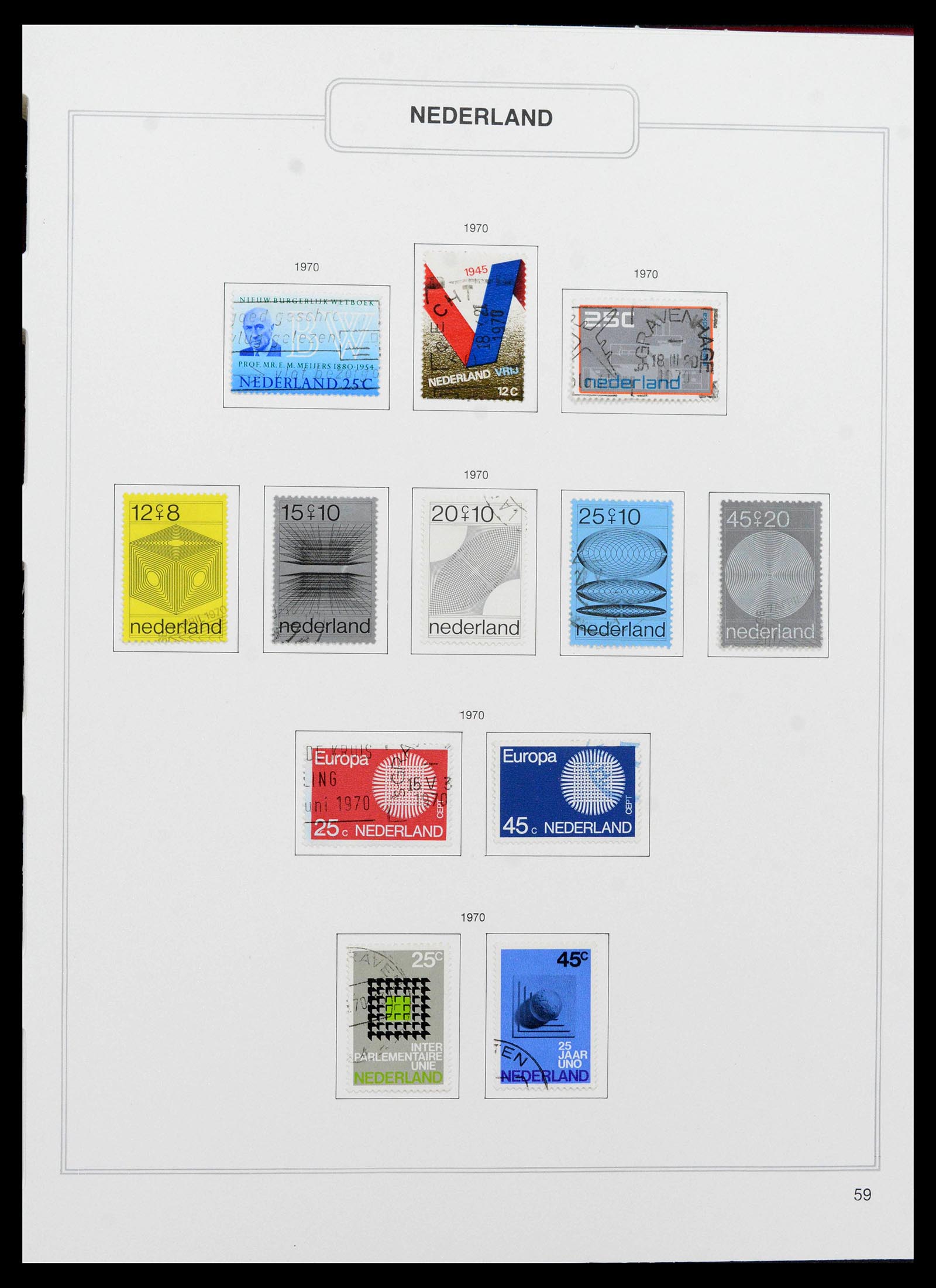39261 0060 - Stamp collection 39261 Netherlands 1852-2015.