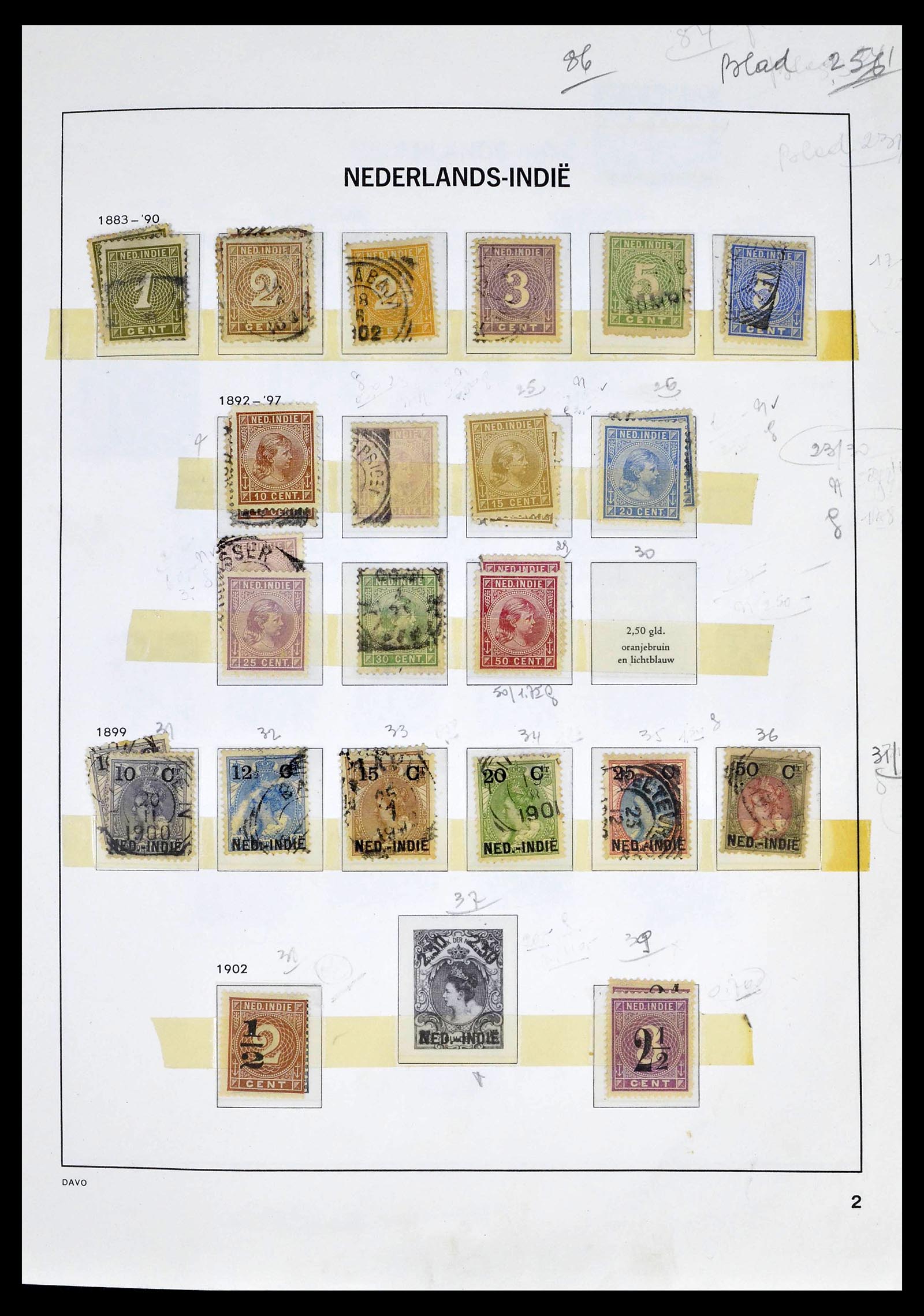 39263 0002 - Stamp collection 39263 Dutch territories 1864-1970.