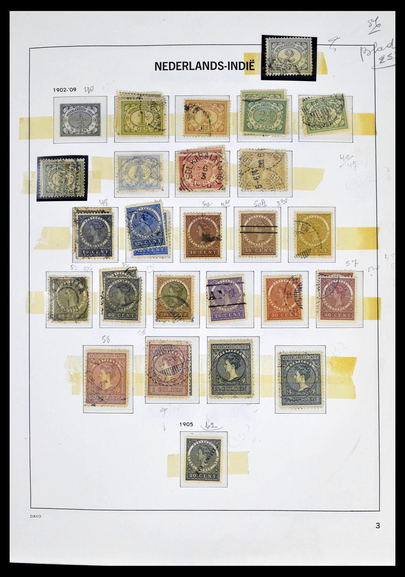 39263 0003 - Stamp collection 39263 Dutch territories 1864-1970.