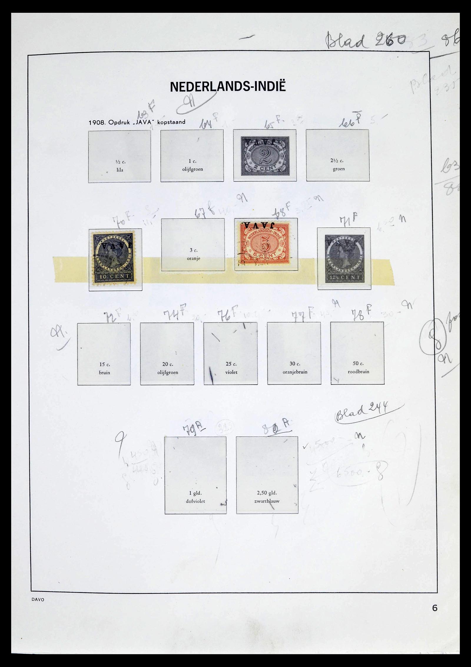 39263 0006 - Stamp collection 39263 Dutch territories 1864-1970.