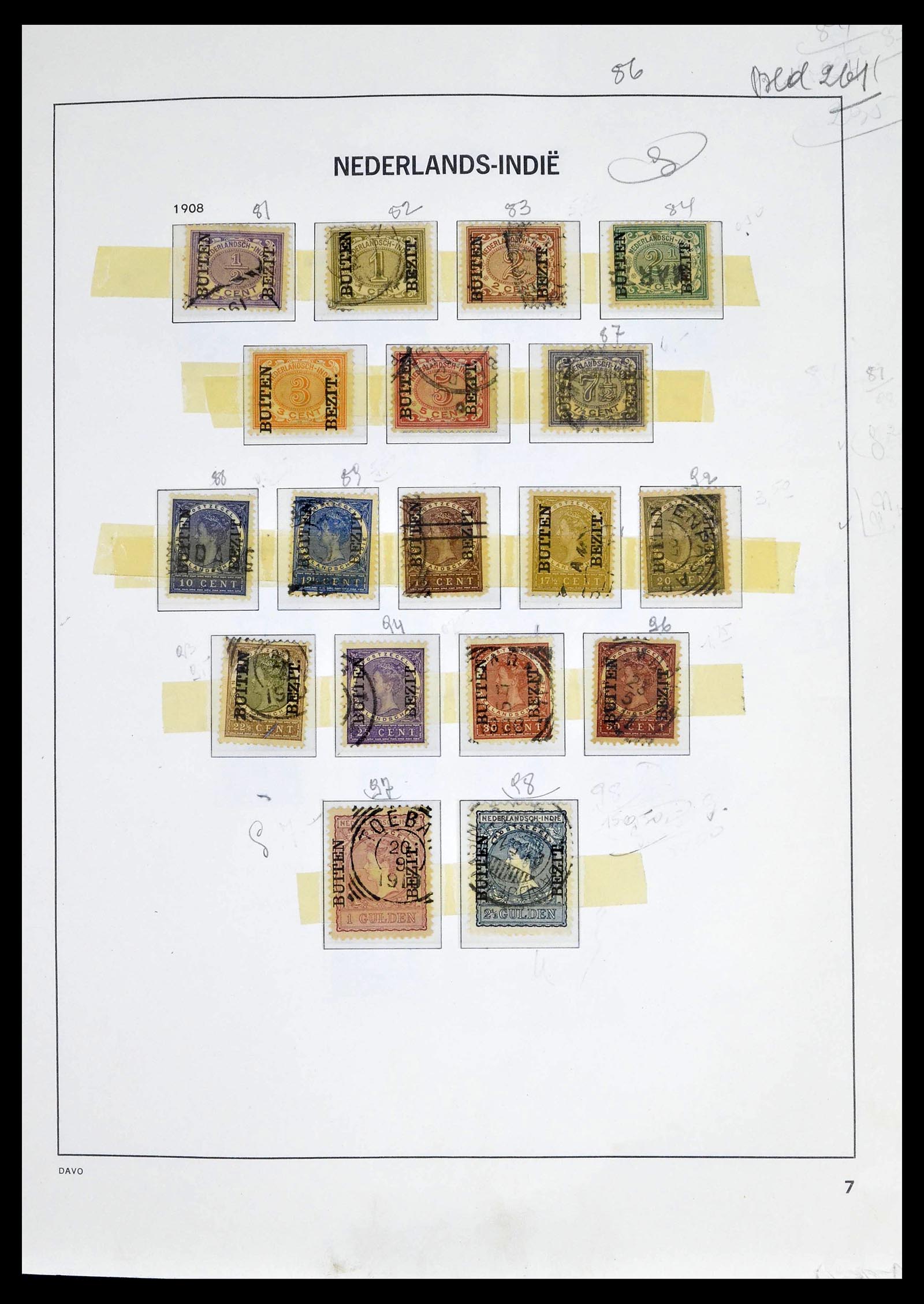 39263 0007 - Stamp collection 39263 Dutch territories 1864-1970.