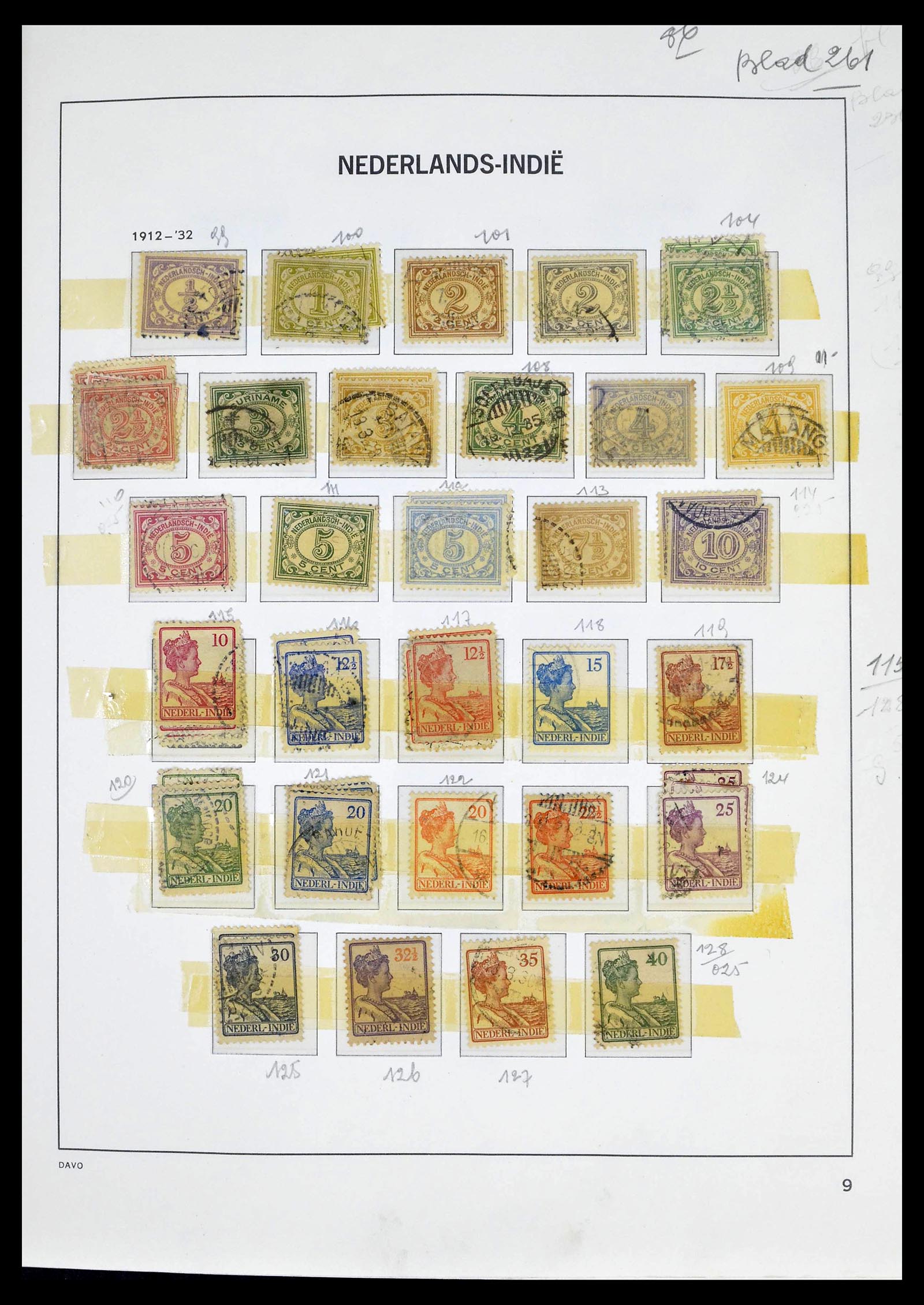39263 0009 - Stamp collection 39263 Dutch territories 1864-1970.
