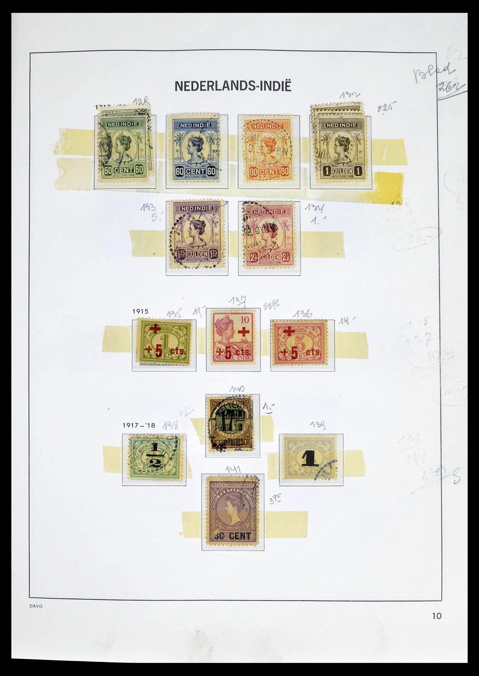 39263 0010 - Stamp collection 39263 Dutch territories 1864-1970.