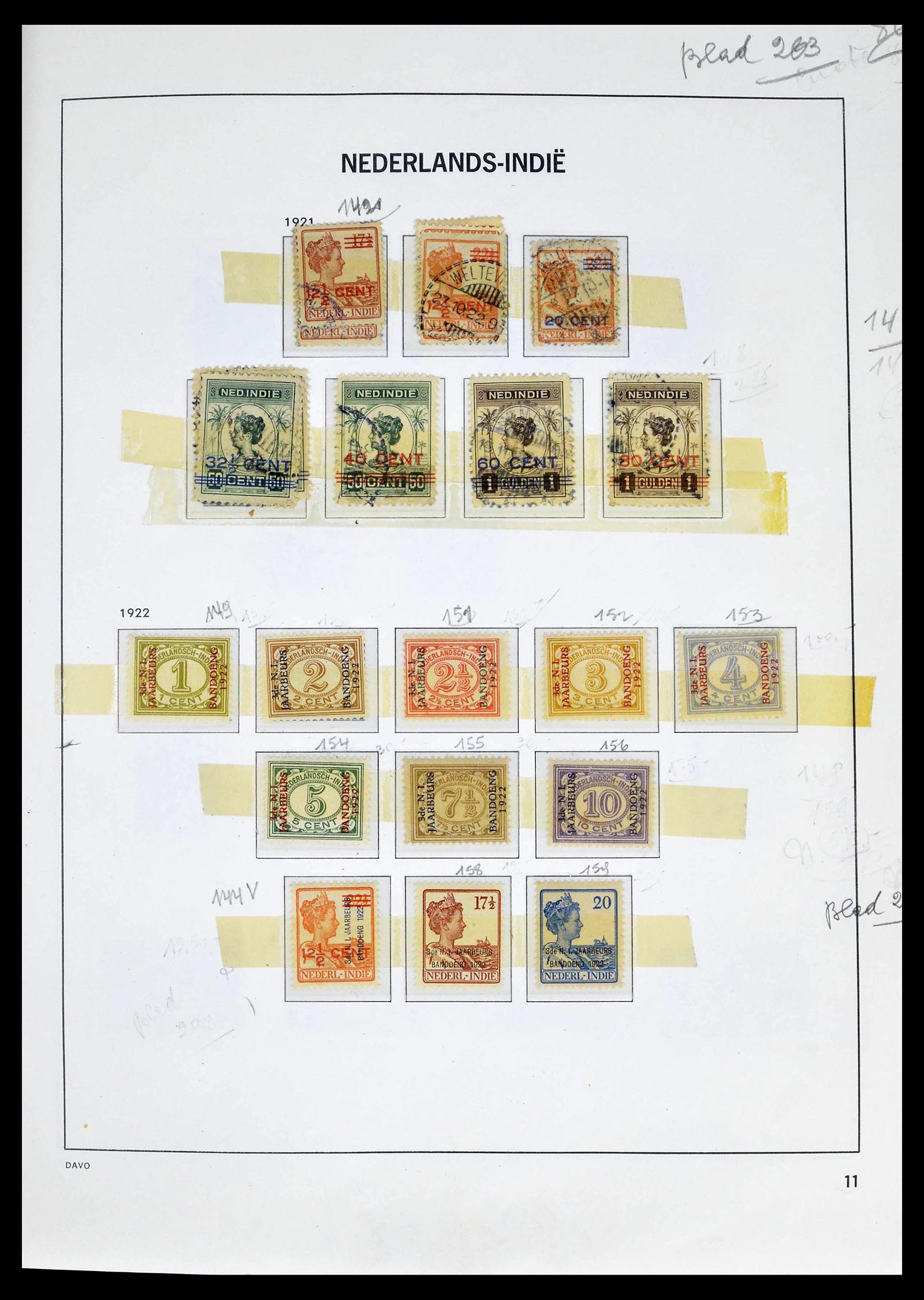 39263 0011 - Stamp collection 39263 Dutch territories 1864-1970.