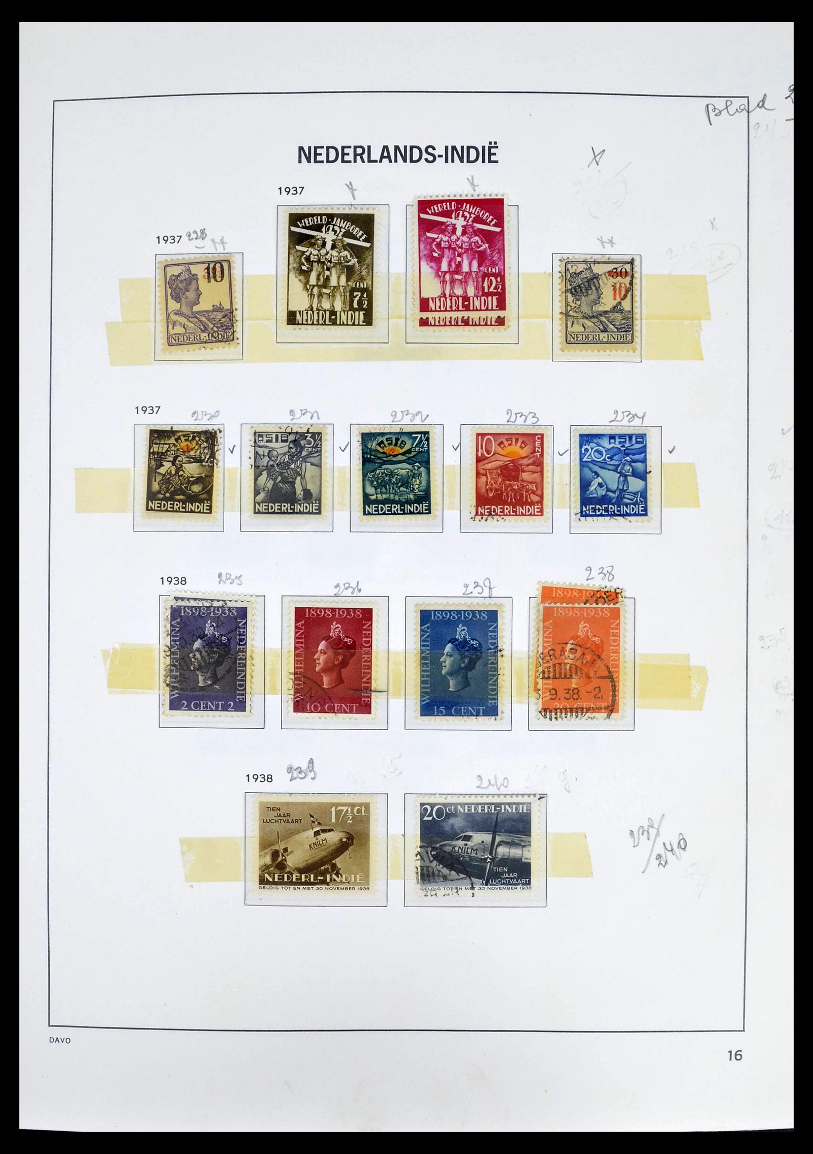 39263 0016 - Stamp collection 39263 Dutch territories 1864-1970.