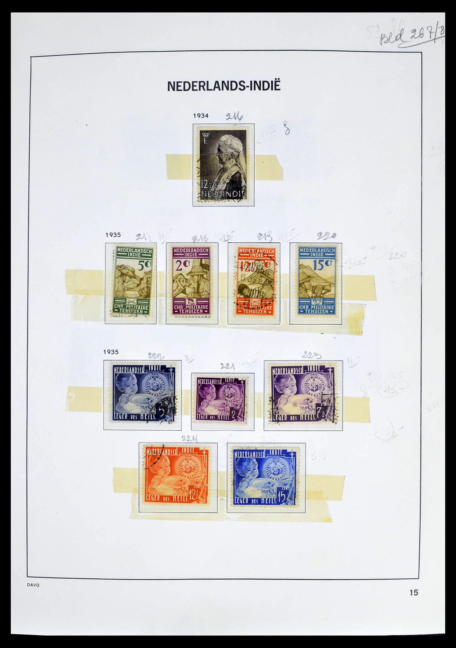 39263 0017 - Stamp collection 39263 Dutch territories 1864-1970.
