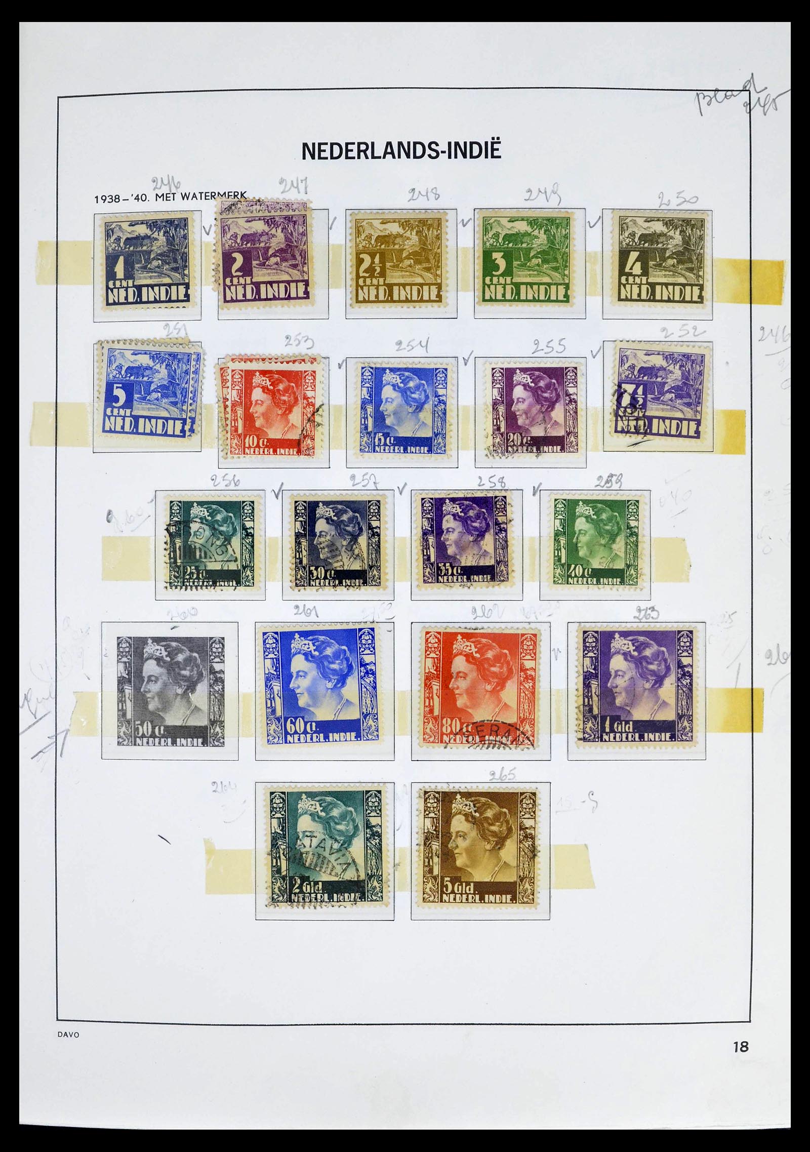 39263 0019 - Stamp collection 39263 Dutch territories 1864-1970.