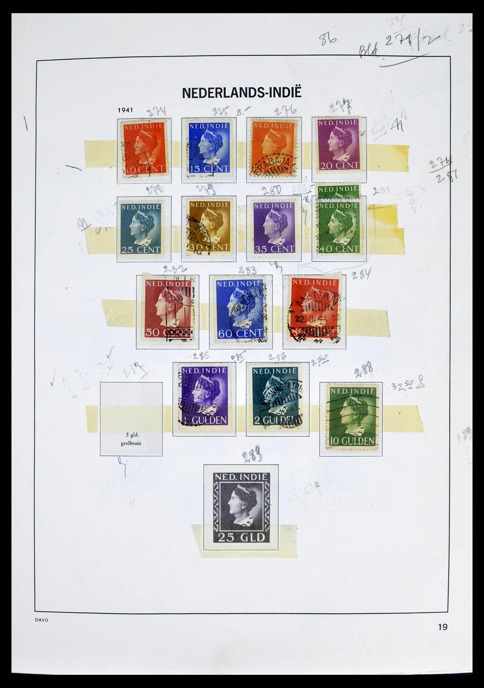 39263 0020 - Stamp collection 39263 Dutch territories 1864-1970.