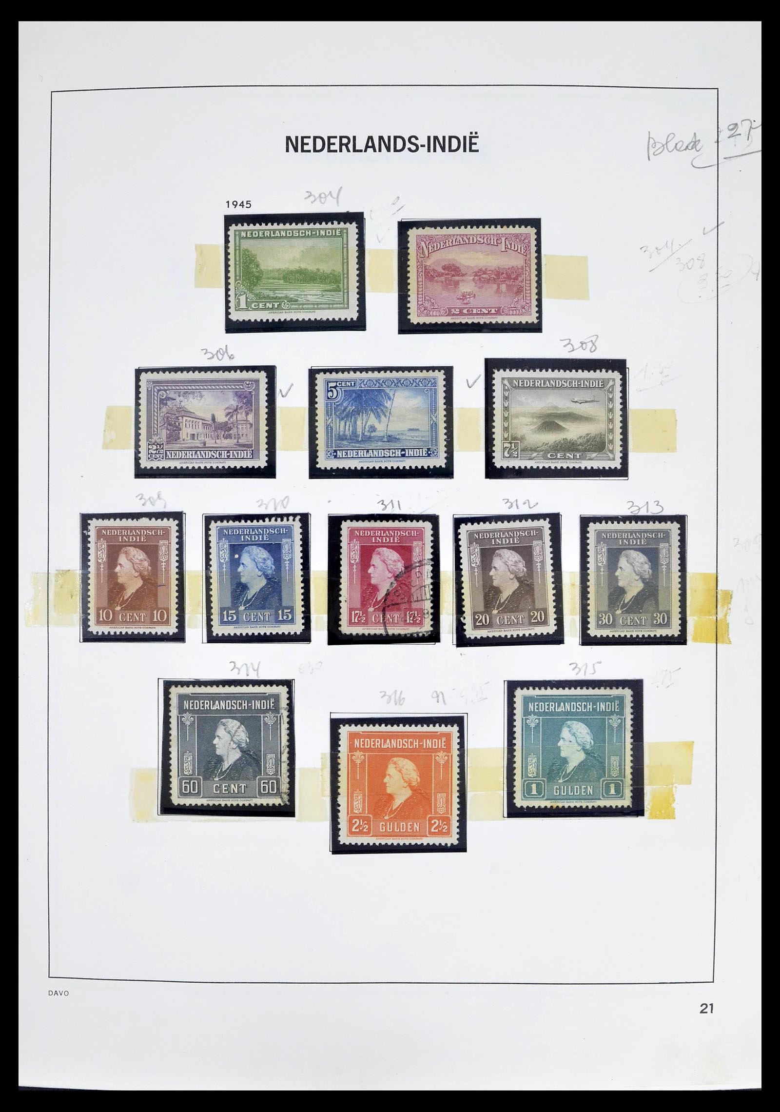 39263 0022 - Stamp collection 39263 Dutch territories 1864-1970.