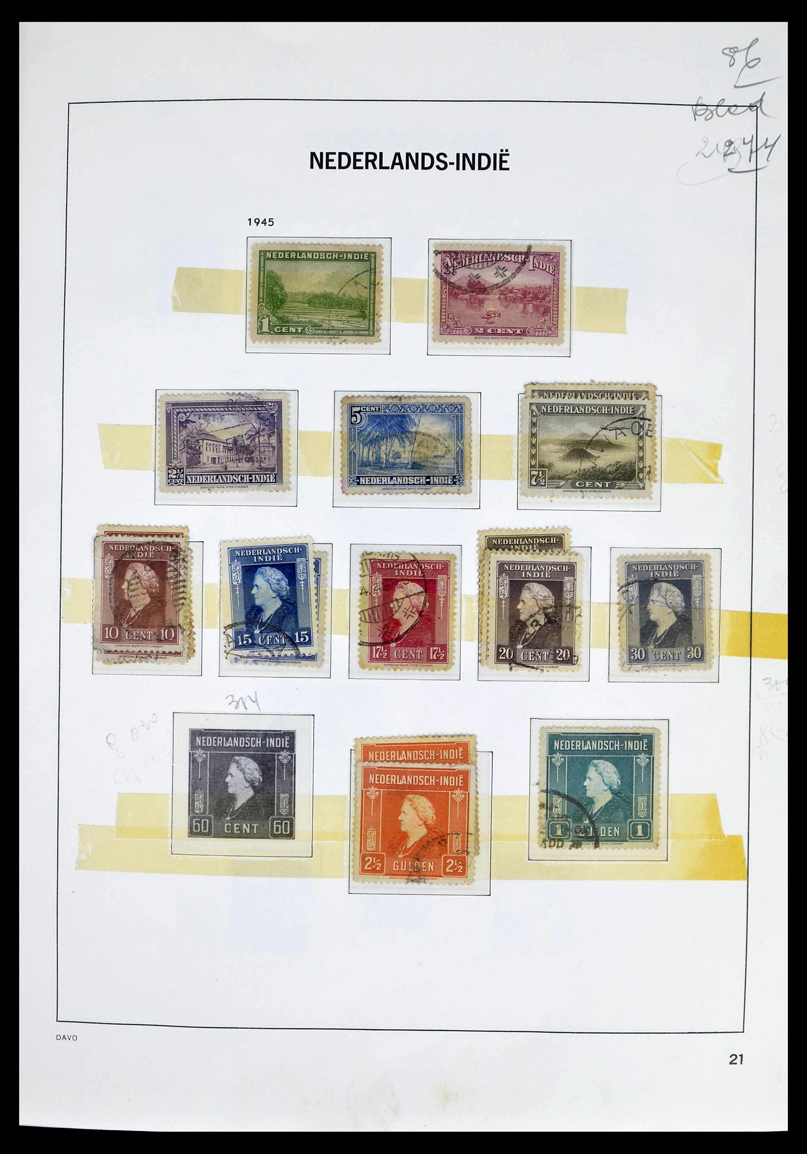 39263 0023 - Stamp collection 39263 Dutch territories 1864-1970.