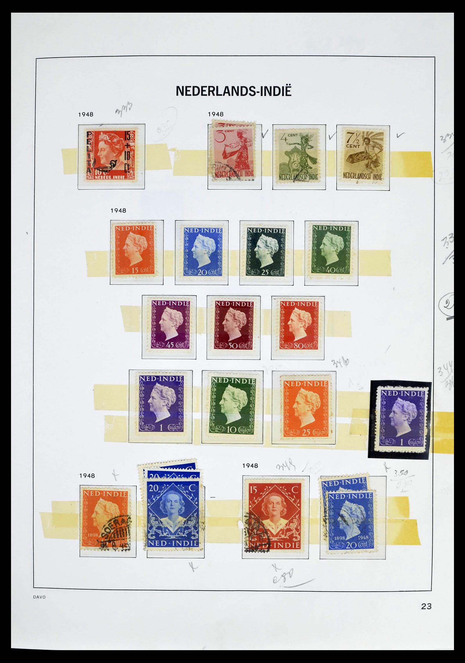 39263 0026 - Stamp collection 39263 Dutch territories 1864-1970.