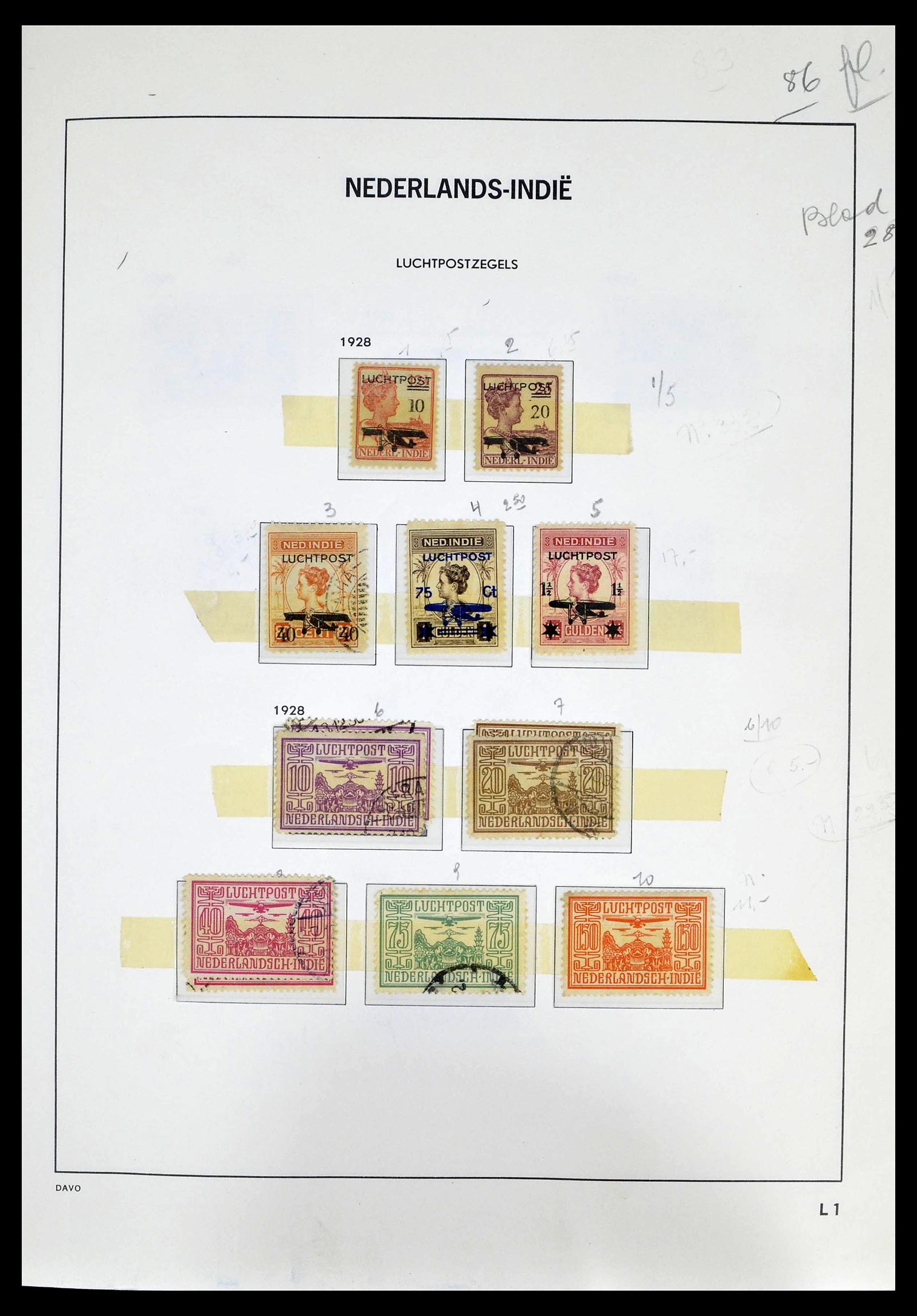 39263 0028 - Stamp collection 39263 Dutch territories 1864-1970.