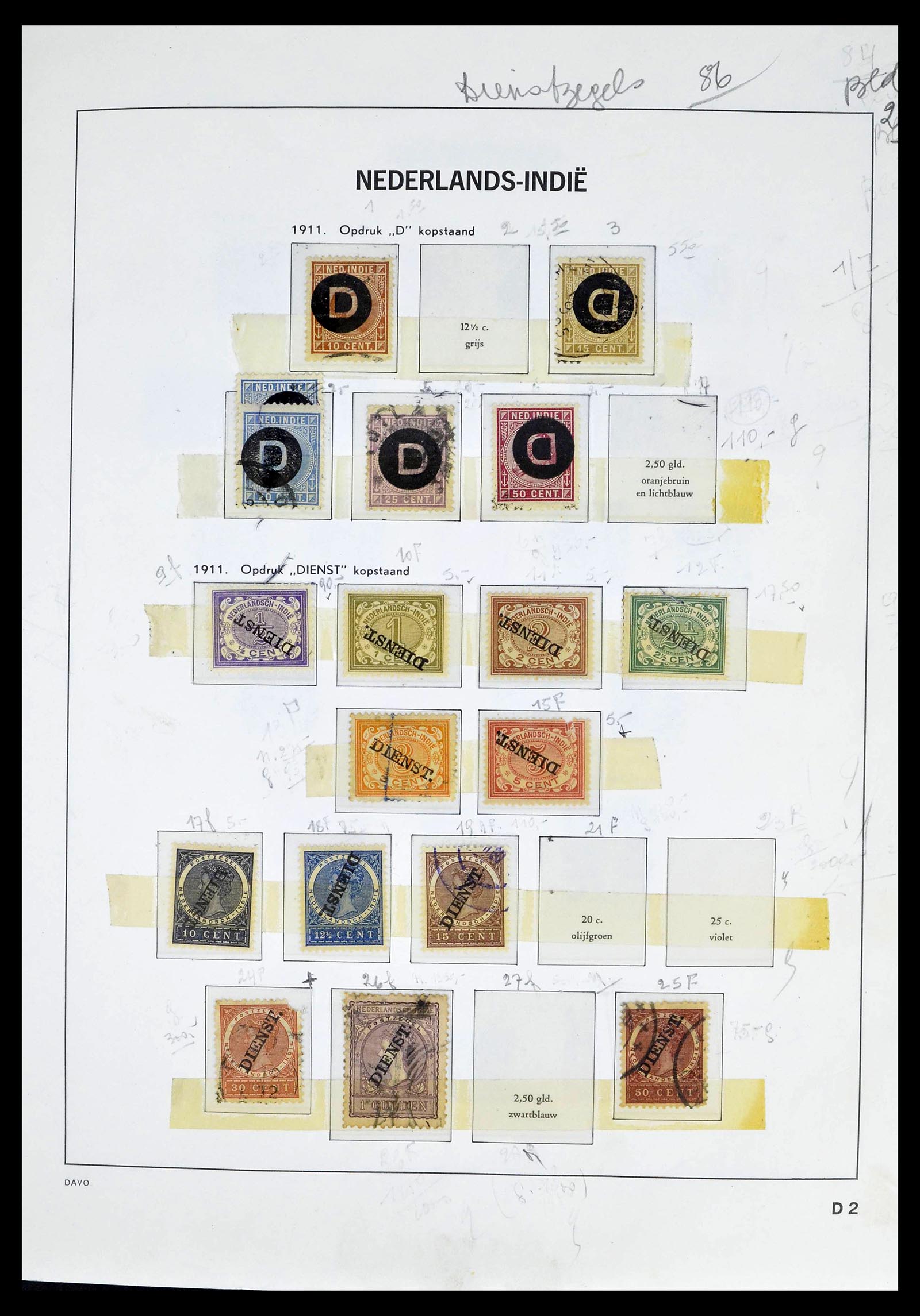39263 0034 - Stamp collection 39263 Dutch territories 1864-1970.
