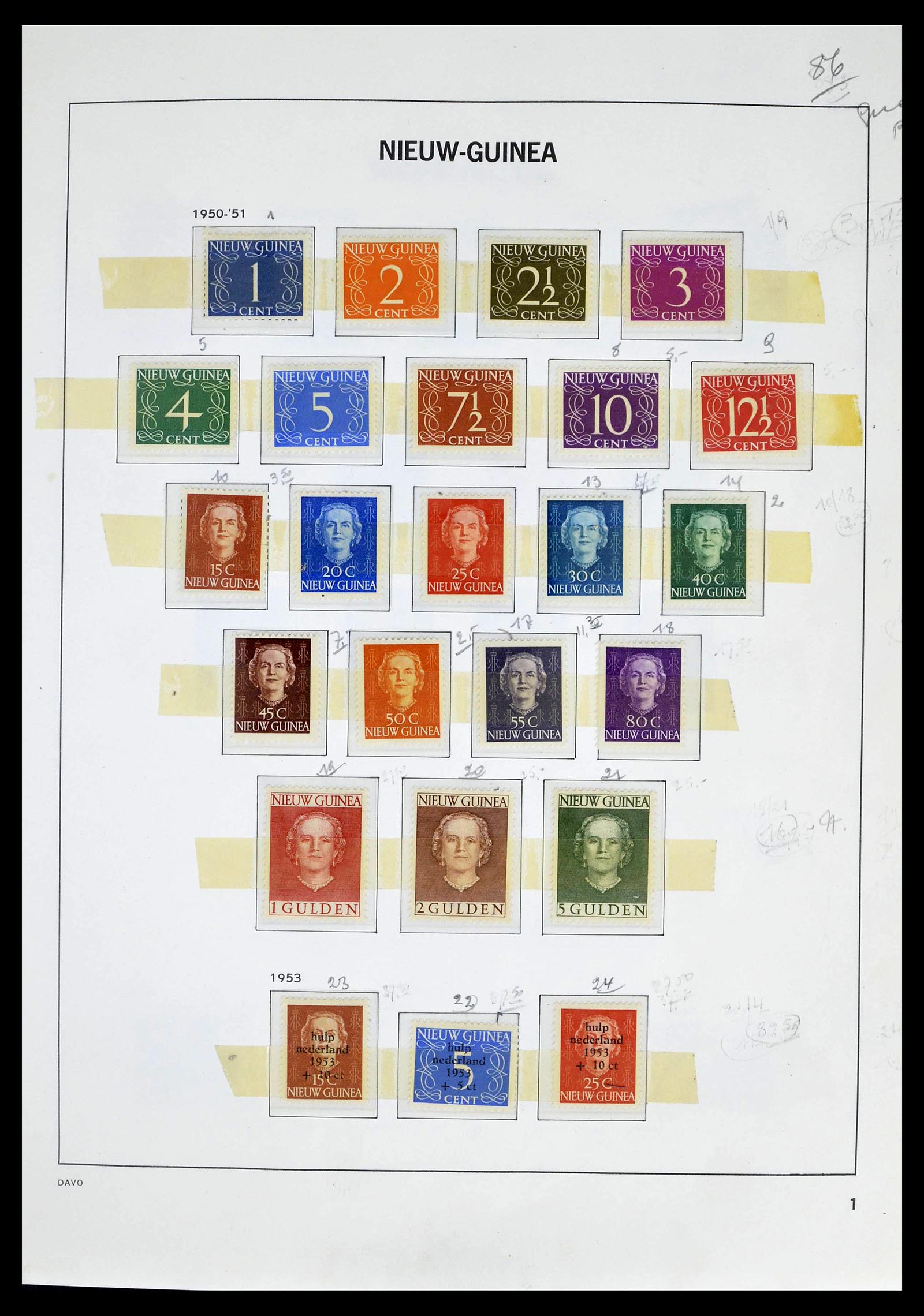 39263 0035 - Stamp collection 39263 Dutch territories 1864-1970.