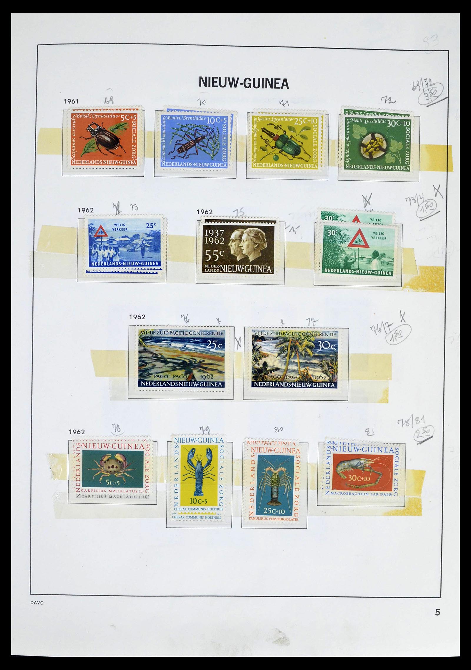 39263 0039 - Stamp collection 39263 Dutch territories 1864-1970.