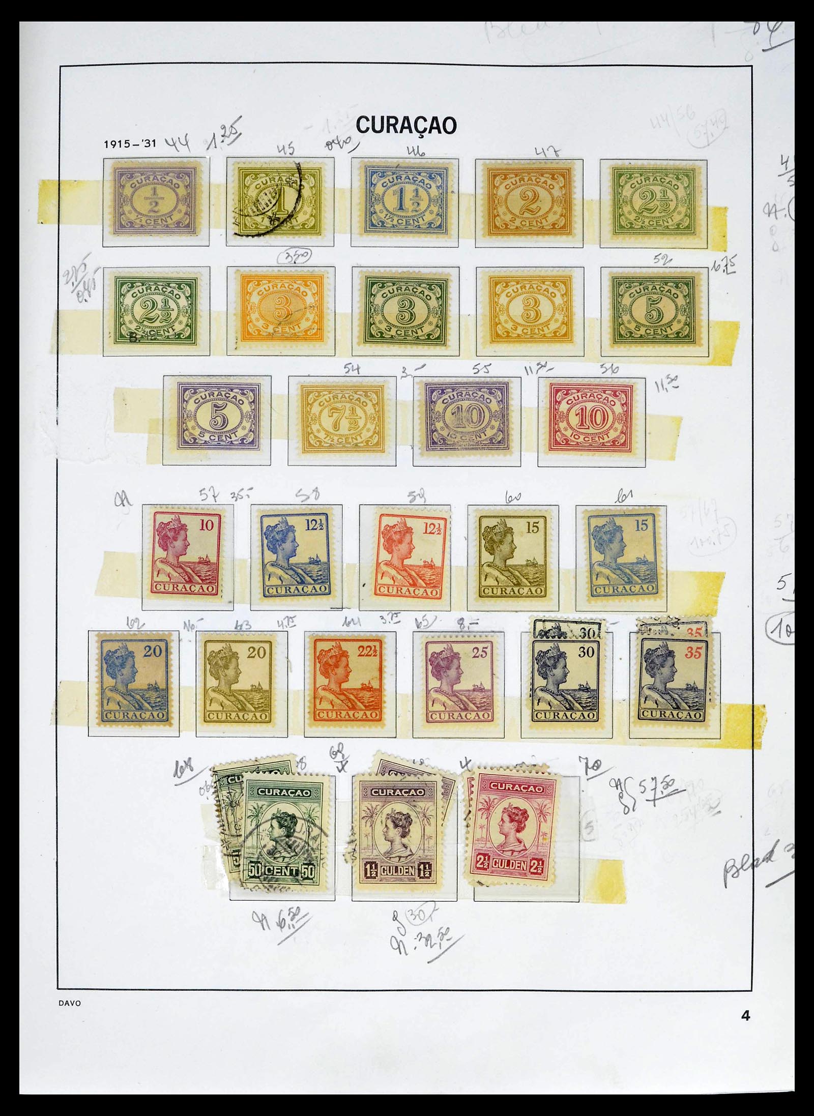 39263 0045 - Stamp collection 39263 Dutch territories 1864-1970.
