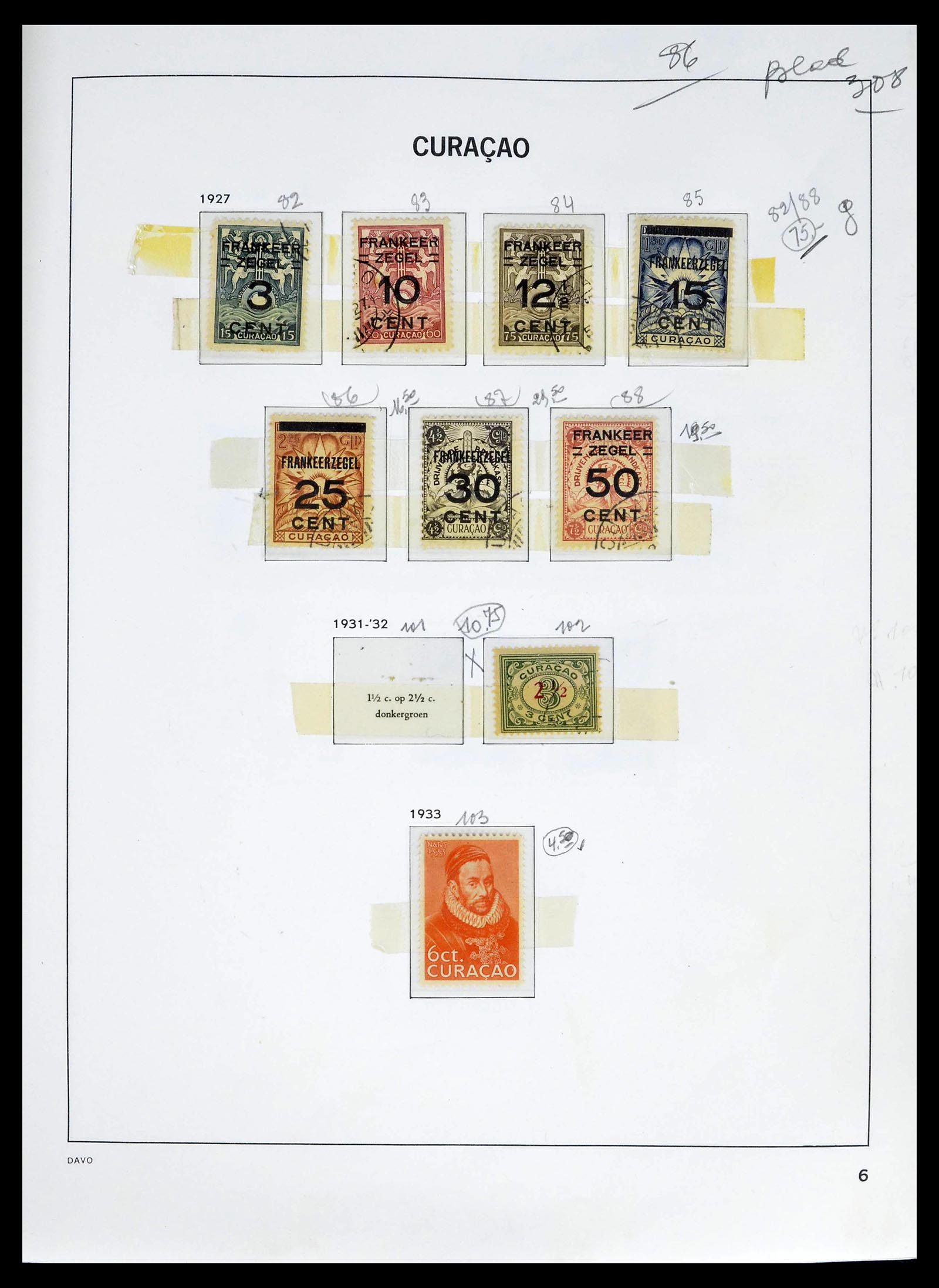 39263 0047 - Stamp collection 39263 Dutch territories 1864-1970.