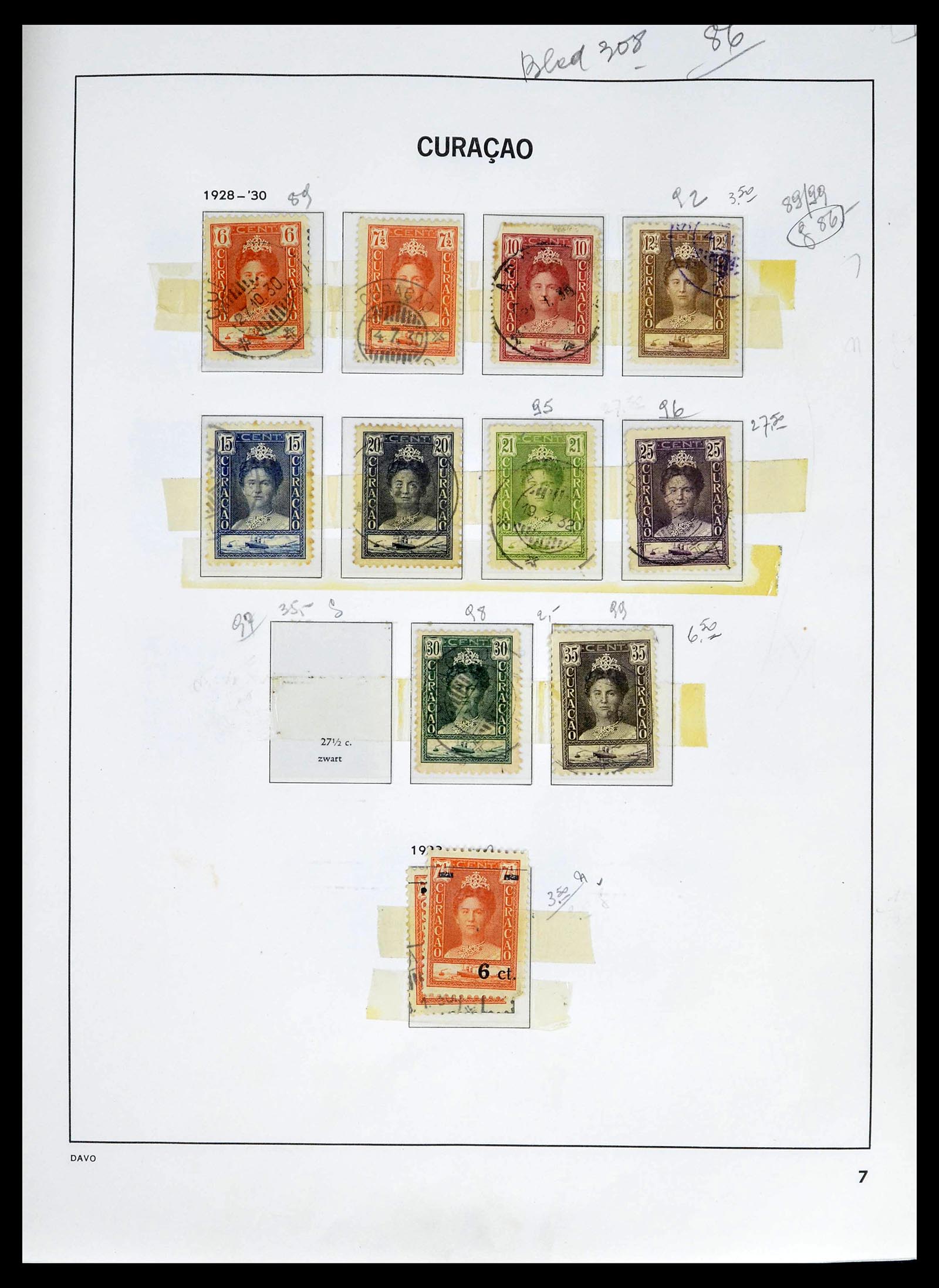 39263 0048 - Postzegelverzameling 39263 Overzeese gebiedsdelen 1864-1970.