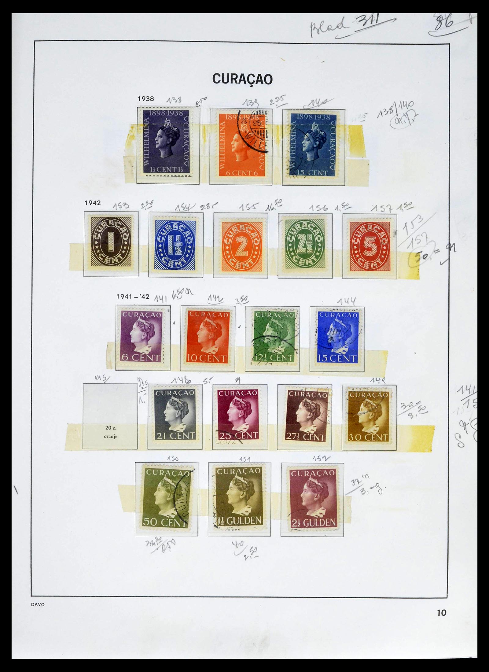 39263 0051 - Postzegelverzameling 39263 Overzeese gebiedsdelen 1864-1970.