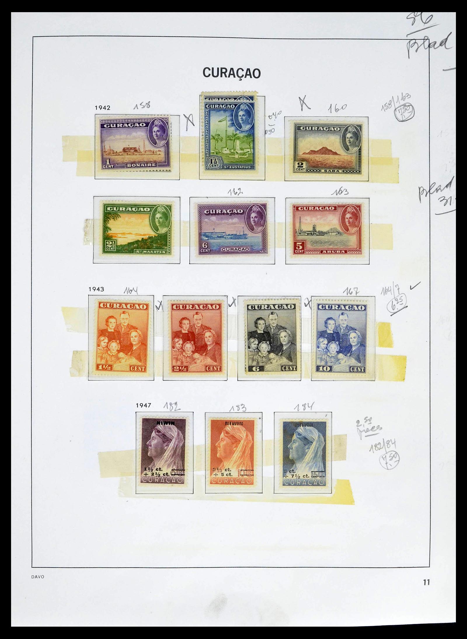 39263 0052 - Stamp collection 39263 Dutch territories 1864-1970.