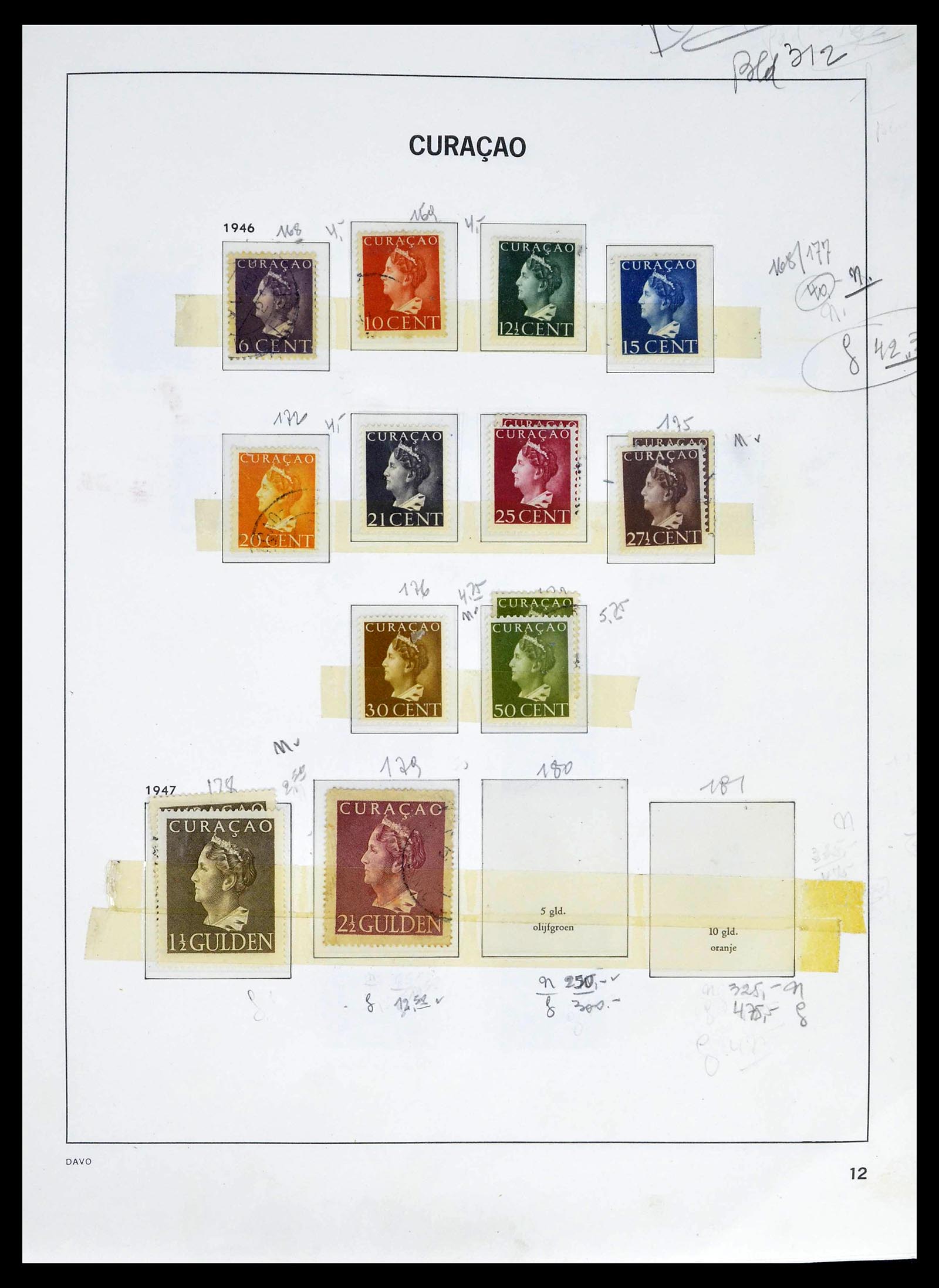 39263 0053 - Stamp collection 39263 Dutch territories 1864-1970.