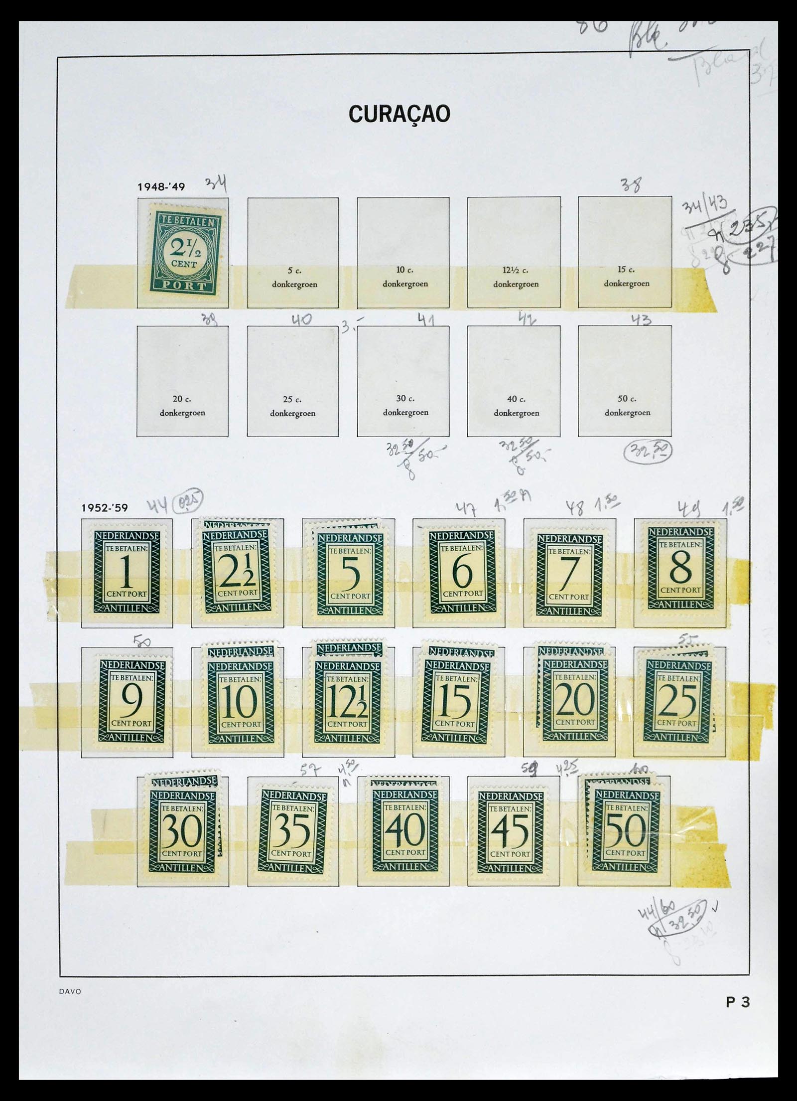 39263 0063 - Stamp collection 39263 Dutch territories 1864-1970.