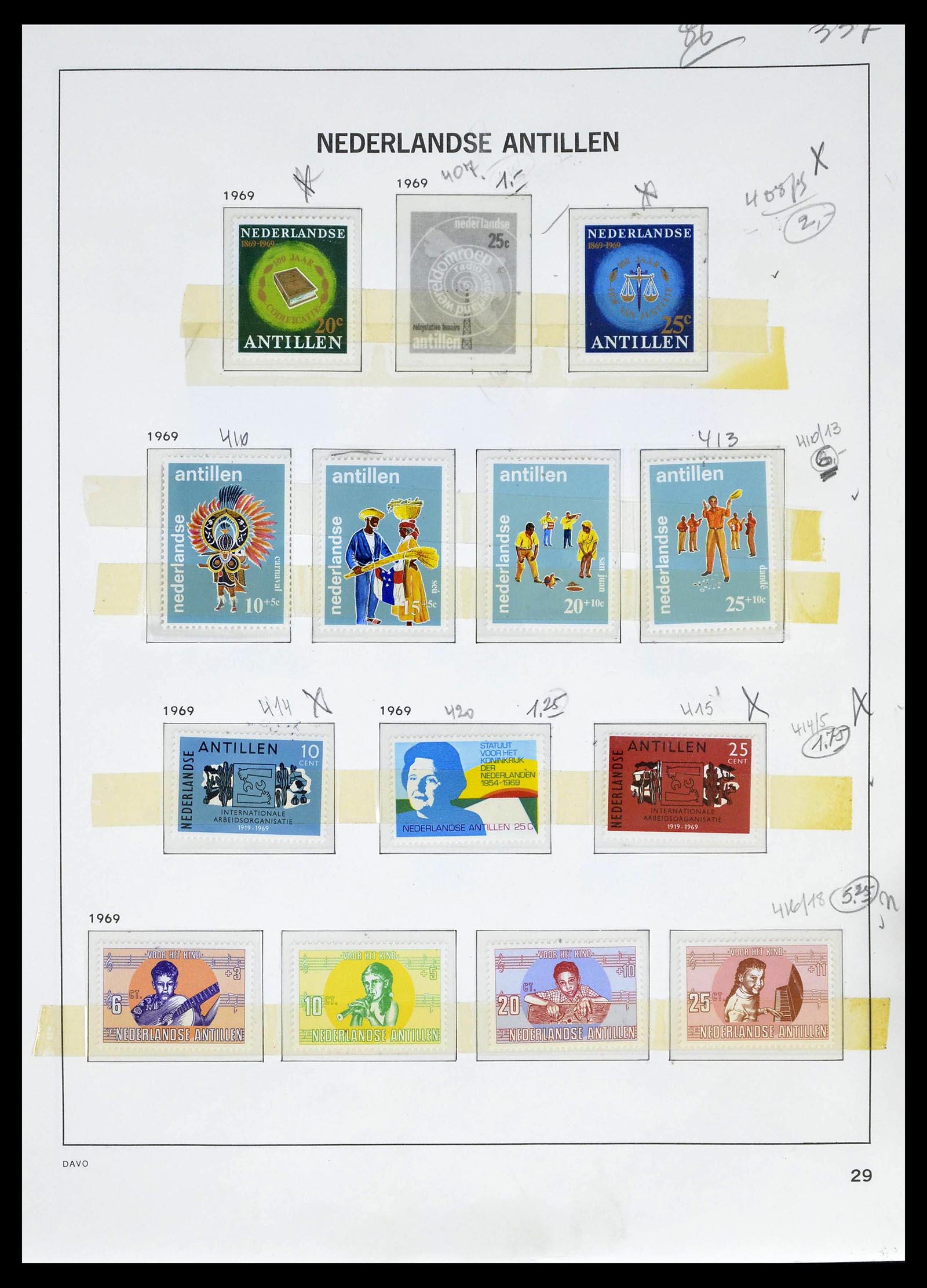 39263 0065 - Postzegelverzameling 39263 Overzeese gebiedsdelen 1864-1970.