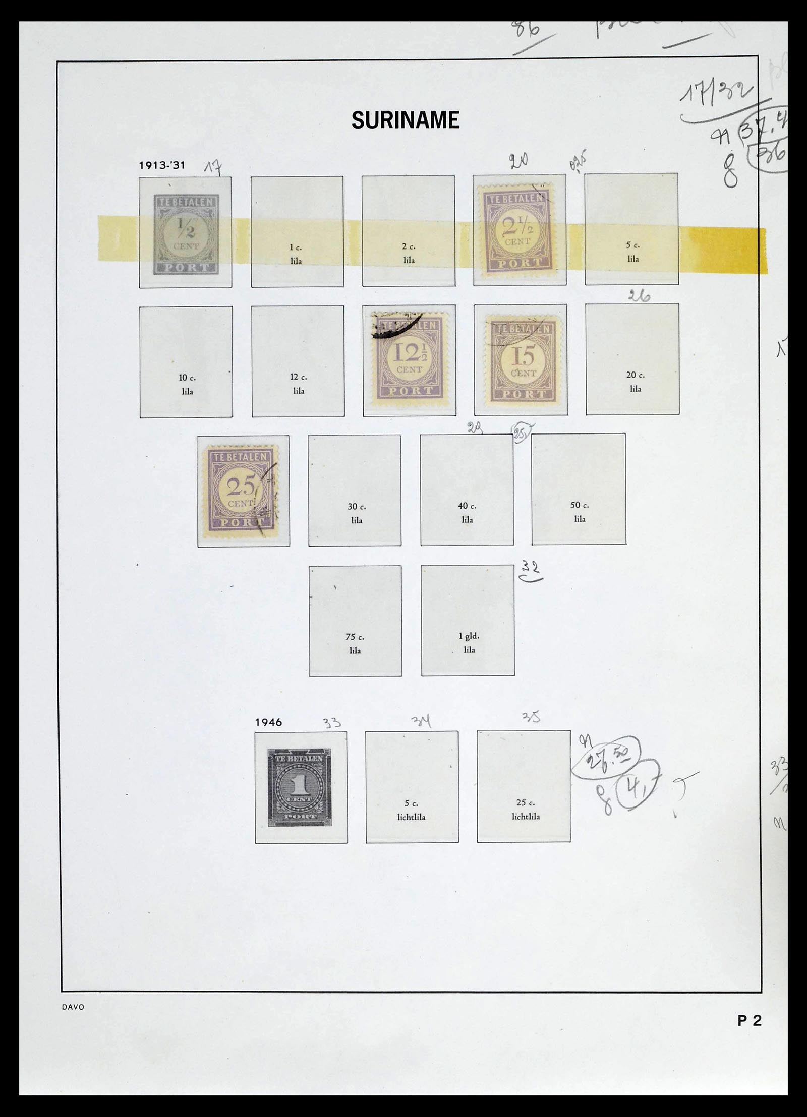 39263 0068 - Stamp collection 39263 Dutch territories 1864-1970.