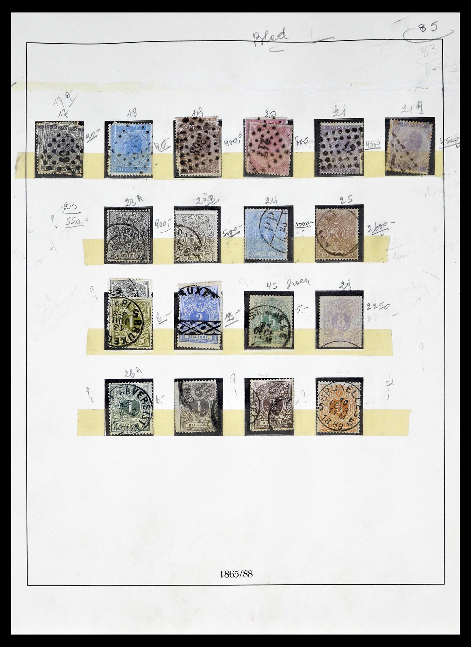 39265 0002 - Stamp collection 39265 Belgium 1849-1962.