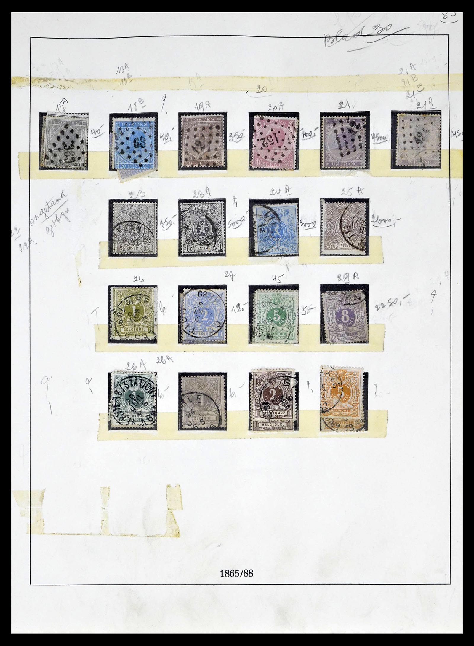 39265 0003 - Stamp collection 39265 Belgium 1849-1962.