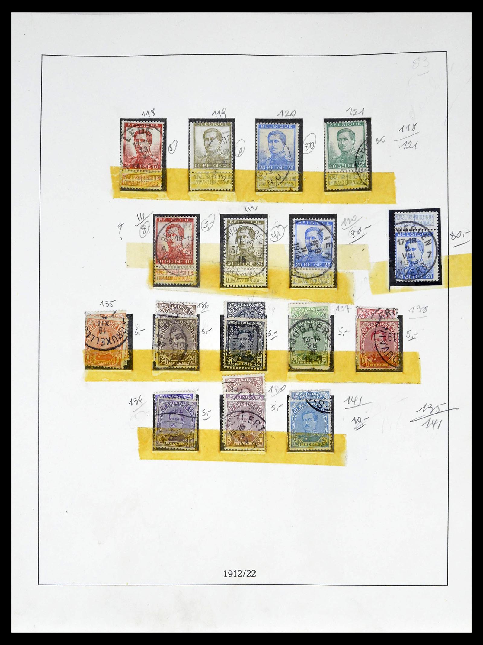 39265 0016 - Stamp collection 39265 Belgium 1849-1962.