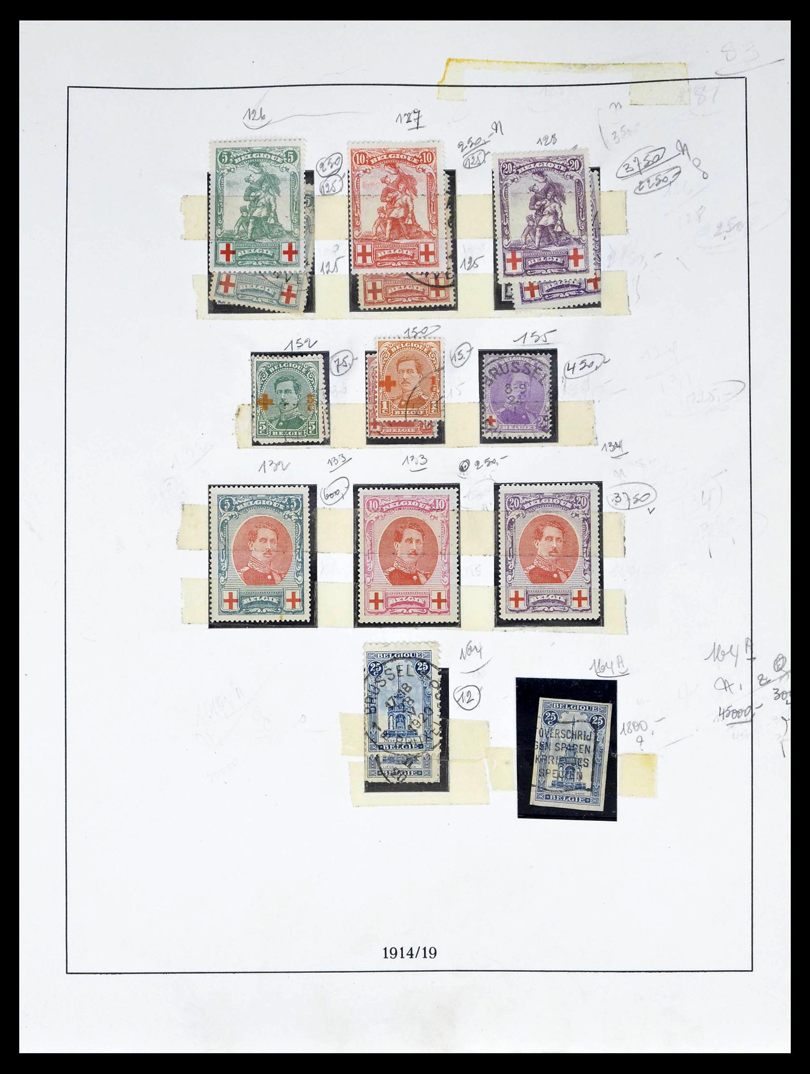 39265 0017 - Stamp collection 39265 Belgium 1849-1962.