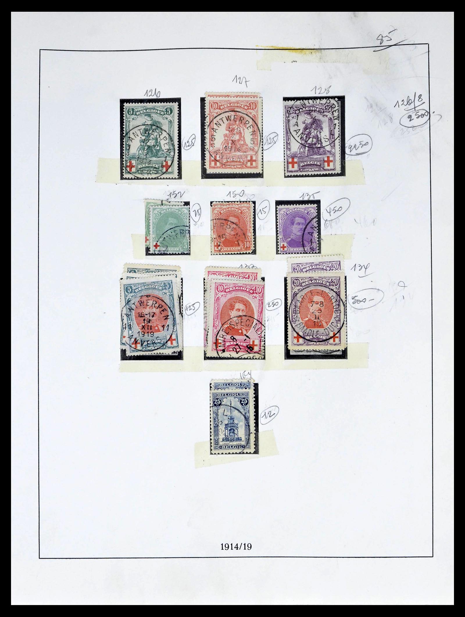 39265 0018 - Stamp collection 39265 Belgium 1849-1962.