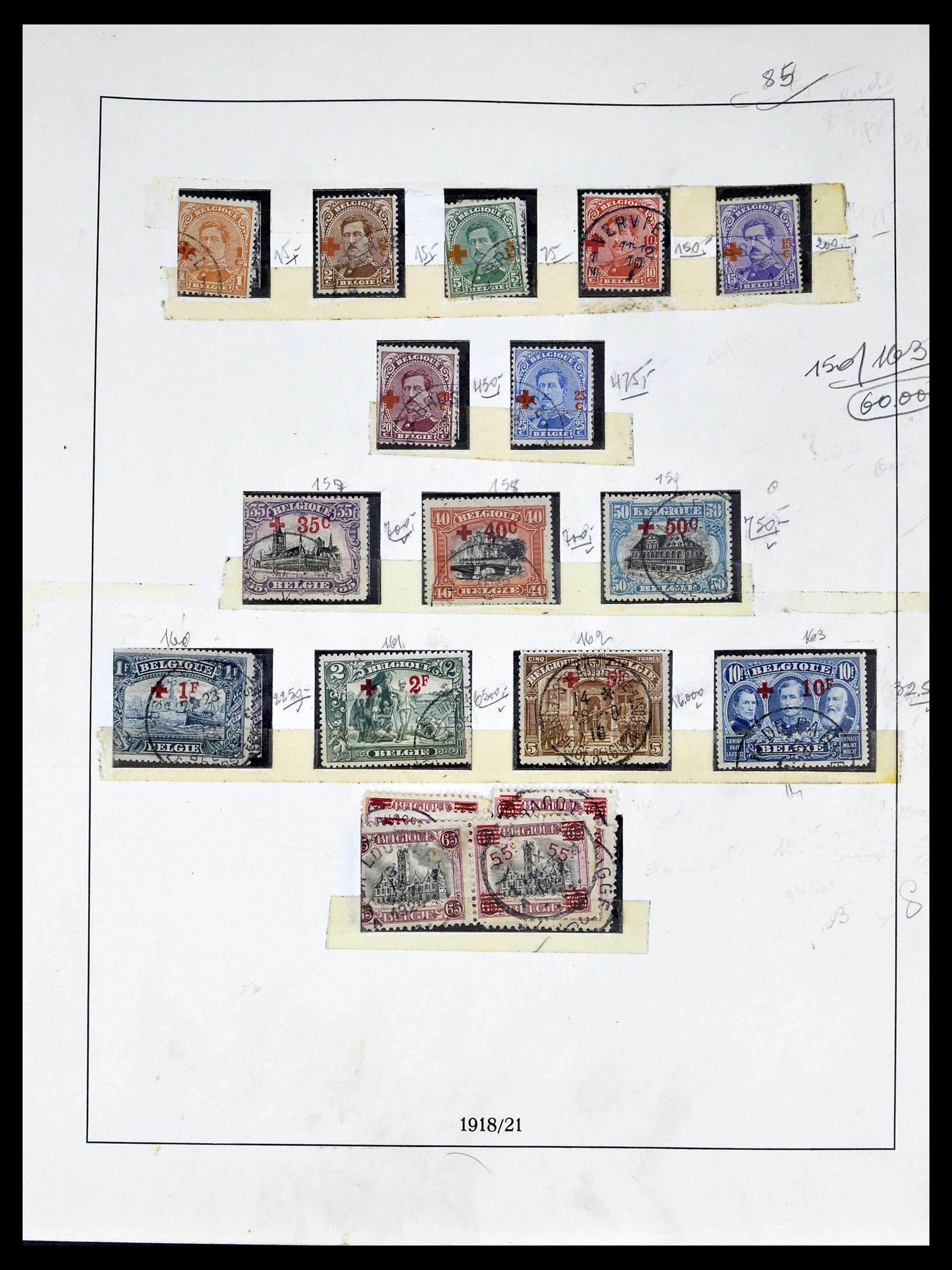 39265 0022 - Postzegelverzameling 39265 België 1849-1962.