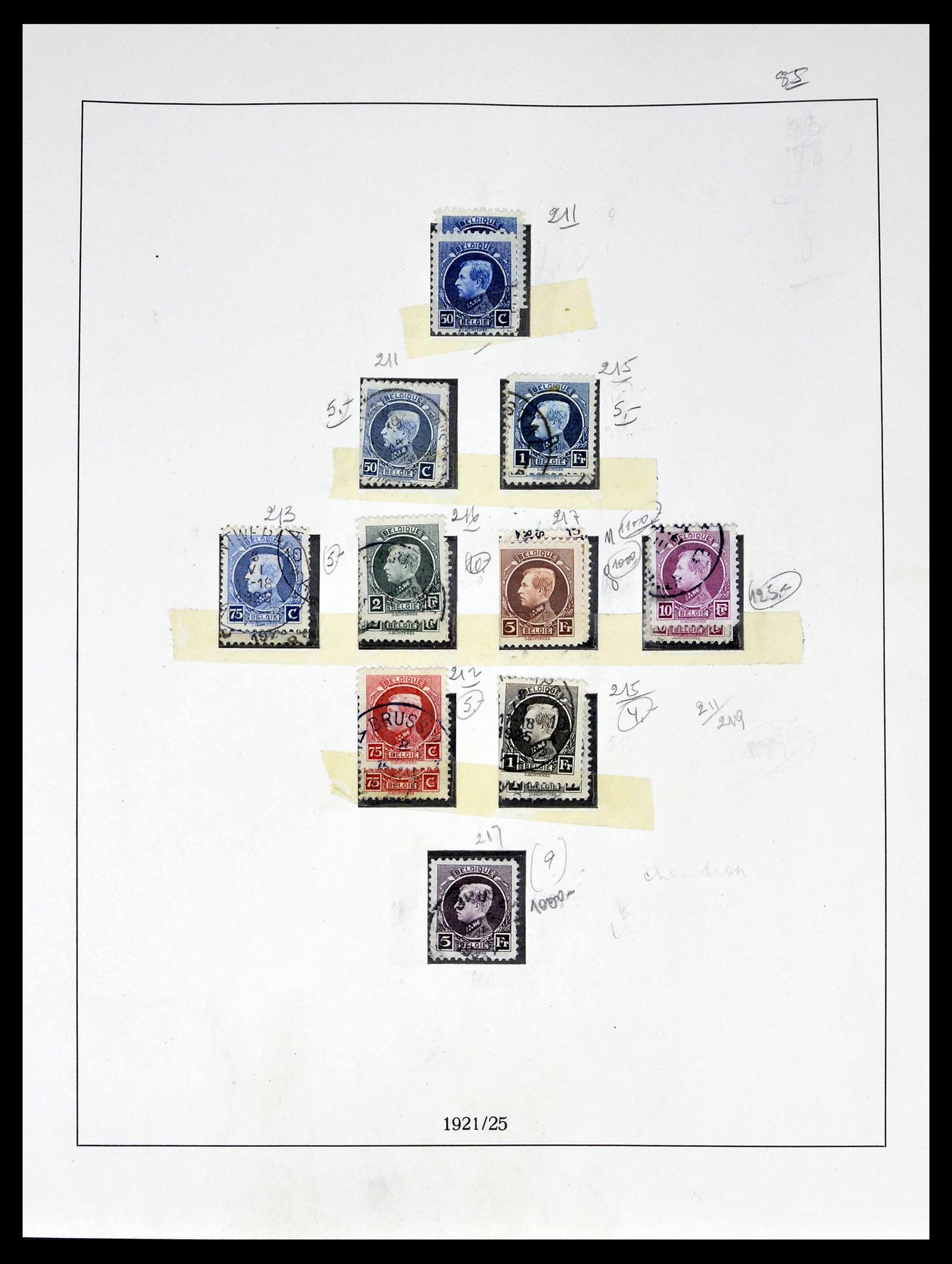 39265 0025 - Postzegelverzameling 39265 België 1849-1962.