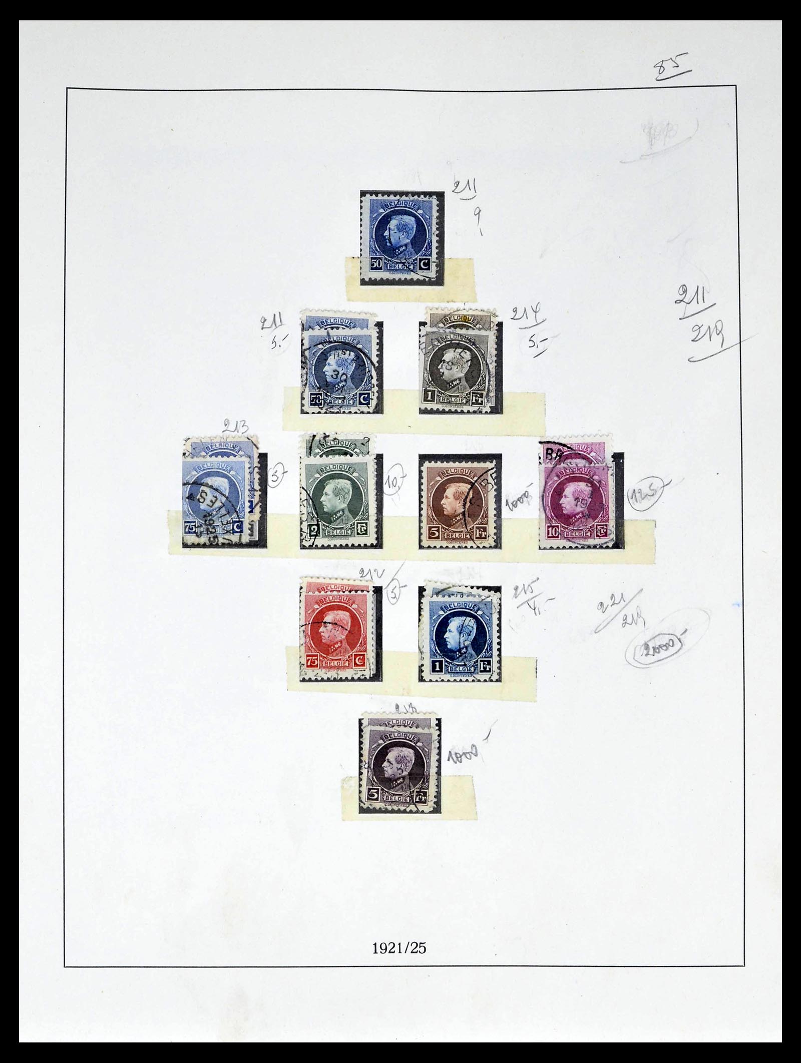 39265 0026 - Stamp collection 39265 Belgium 1849-1962.