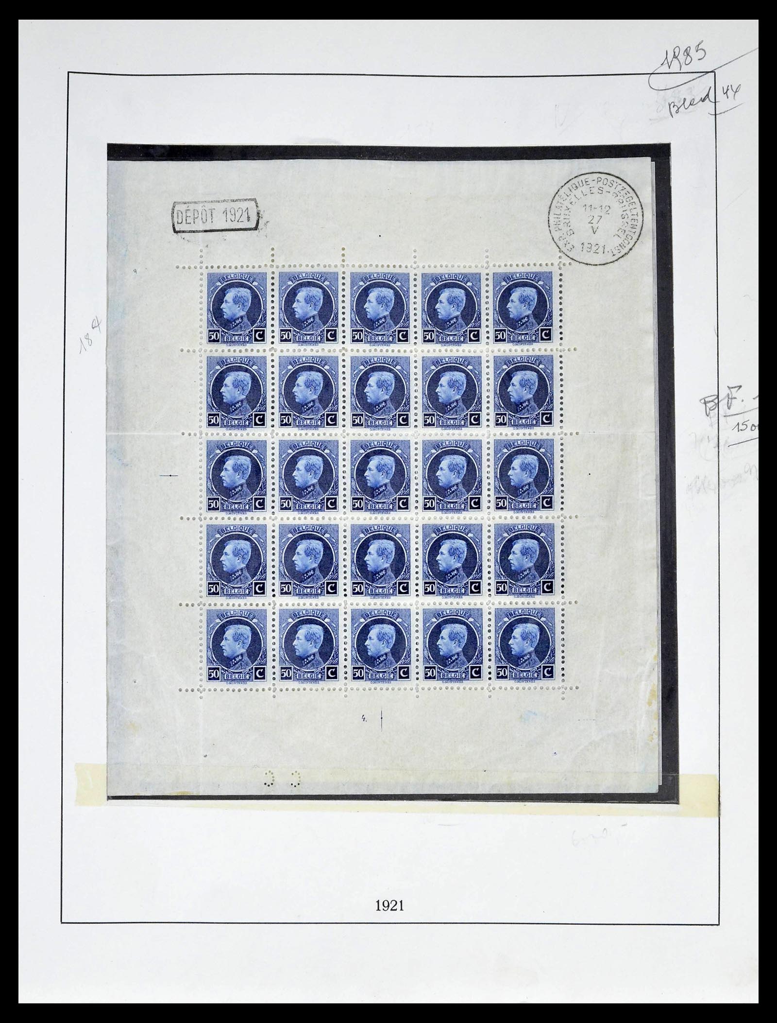 39265 0027 - Postzegelverzameling 39265 België 1849-1962.