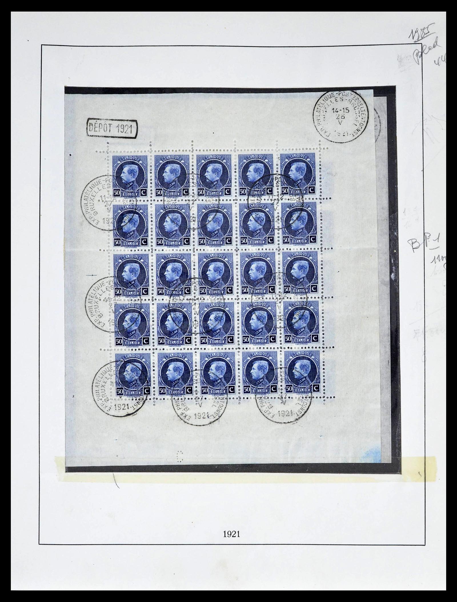 39265 0028 - Postzegelverzameling 39265 België 1849-1962.